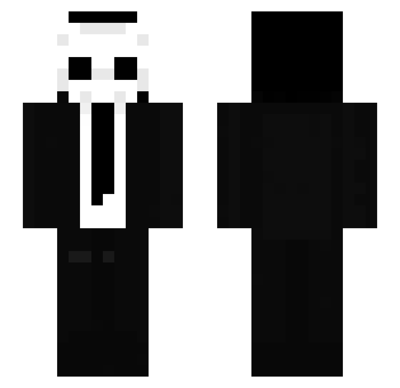 alikee Minecraft skin, front and back view