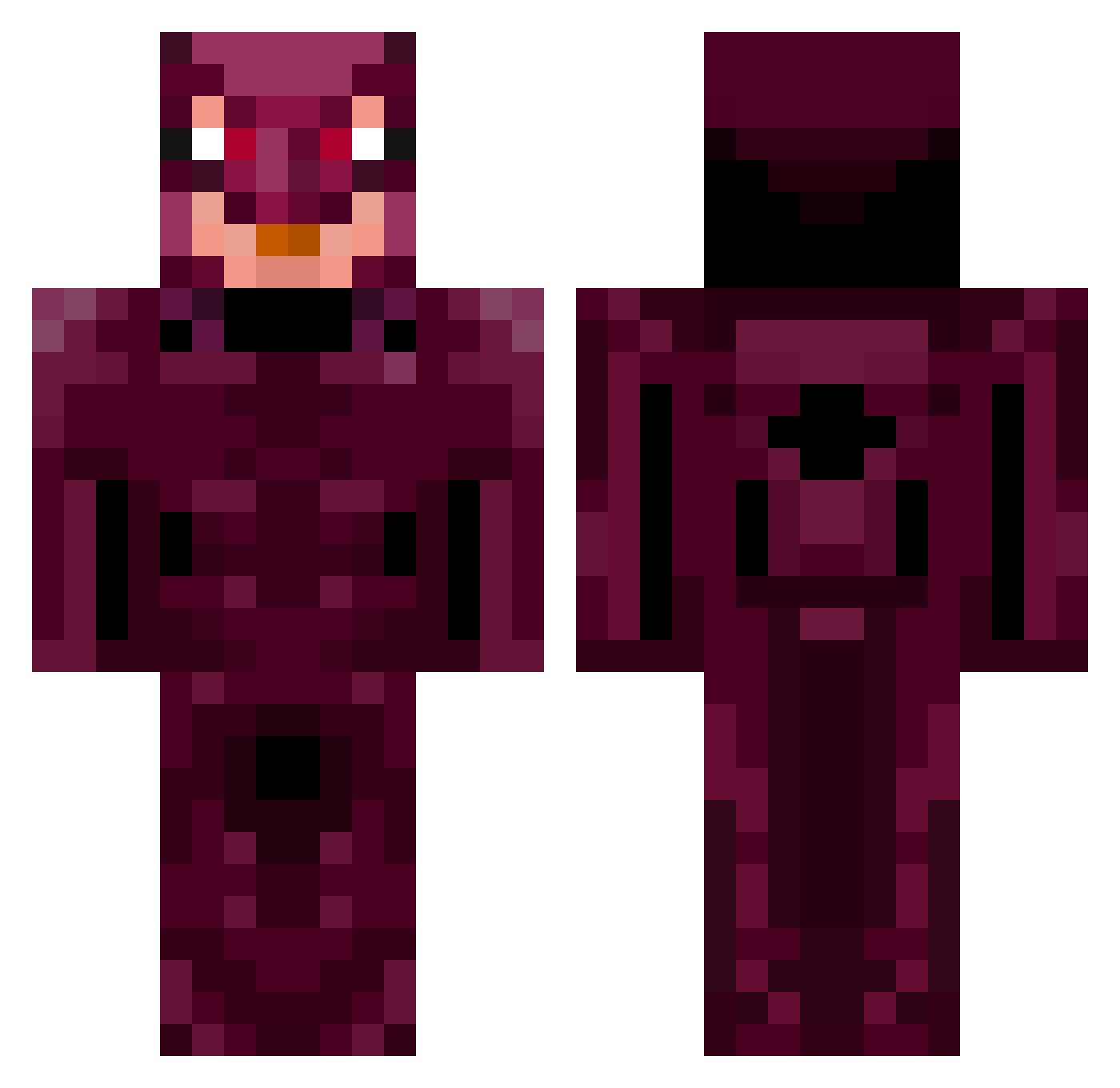 GIRTHY_santa Minecraft skin, front and back view