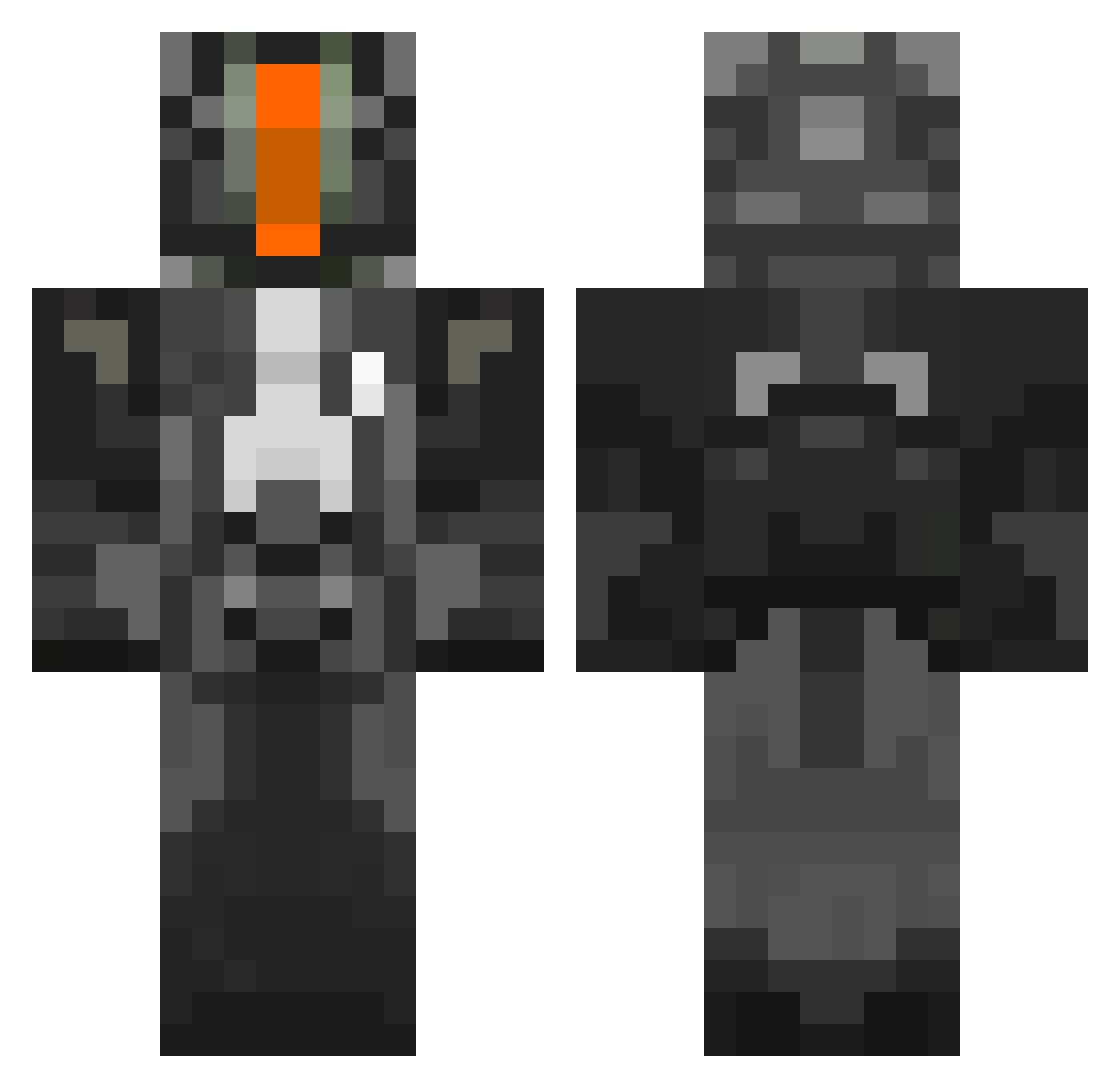 Kirrien426 Minecraft skin, front and back view