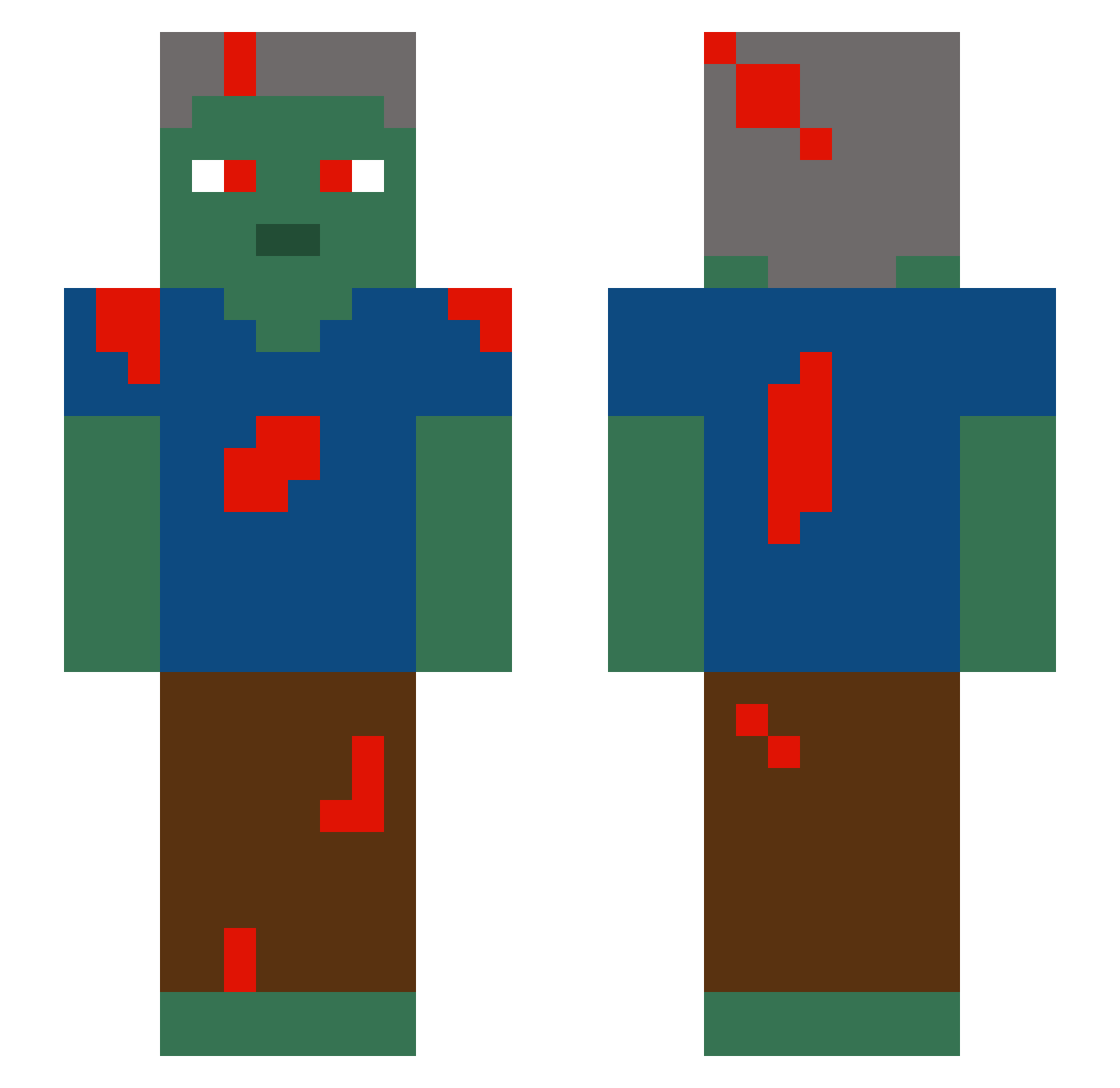 GreatDestinyMan_ Minecraft skin, front and back view