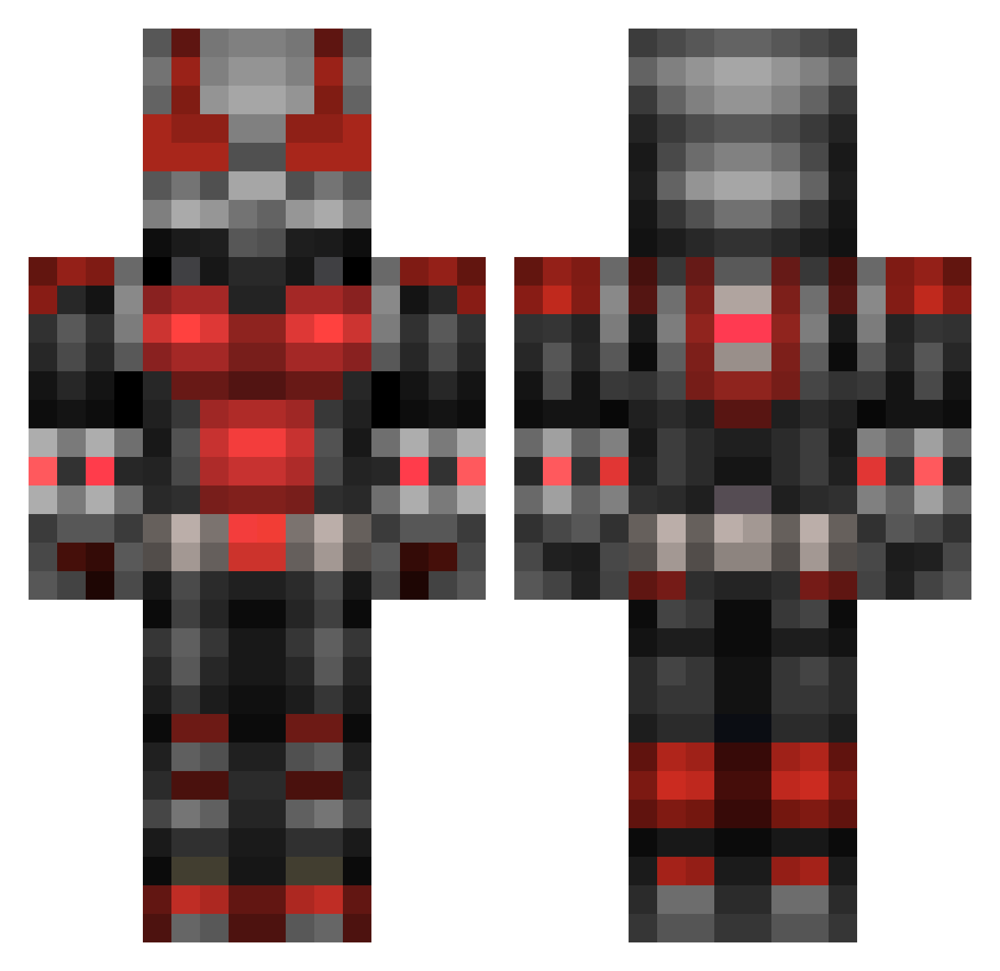 Curiosities1b Minecraft skin, front and back view