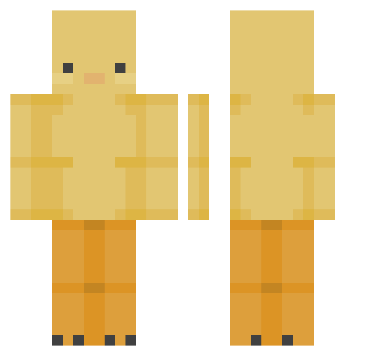 profiMatteo Minecraft skin, front and back view