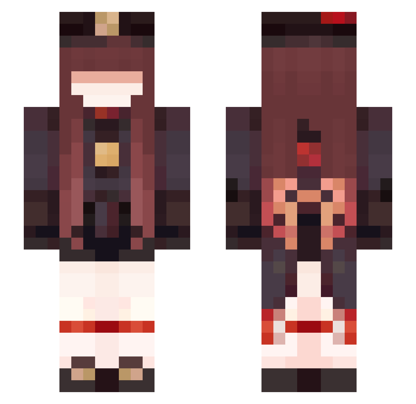 Orbit8Playz Minecraft skin, front and back view