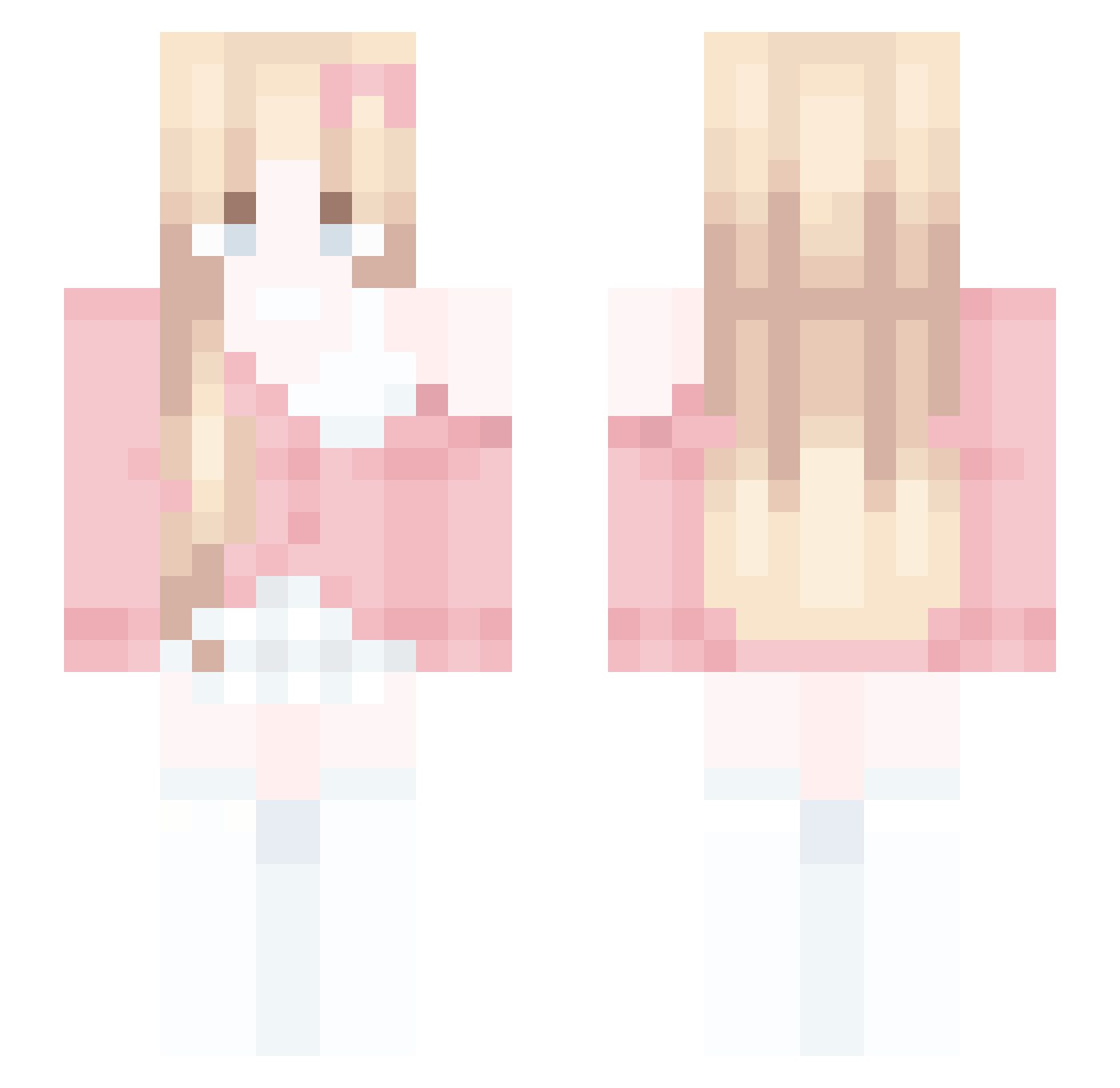 shuxius2 Minecraft skin, front and back view