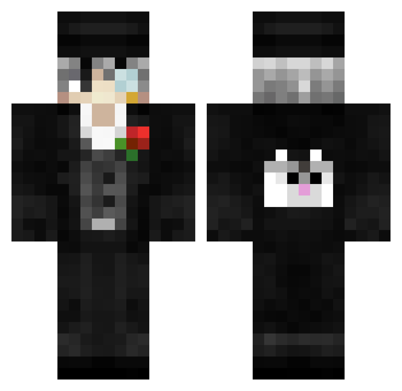 IVO_FMC Minecraft skin, front and back view