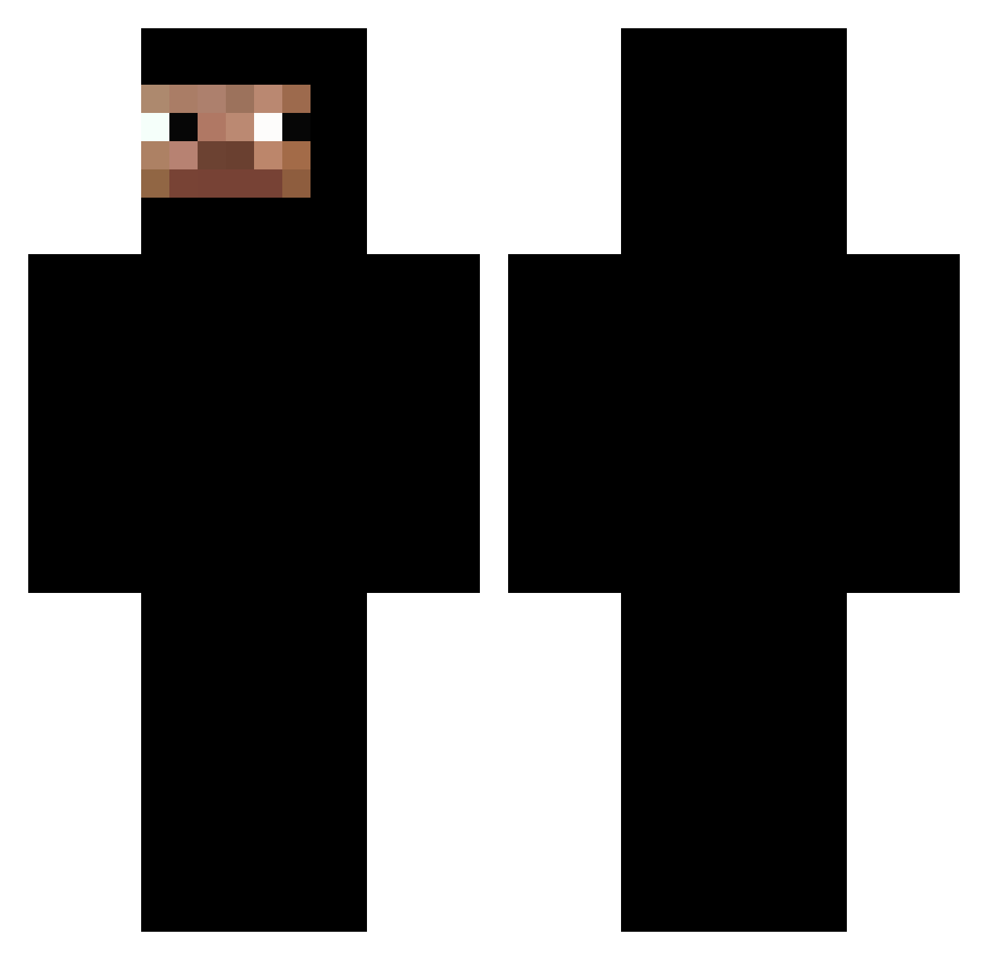 Sinochaaaaa Minecraft skin, front and back view