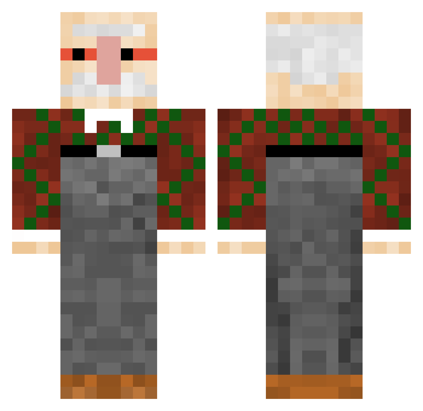 Gorm_The_Ancient Minecraft skin, front and back view