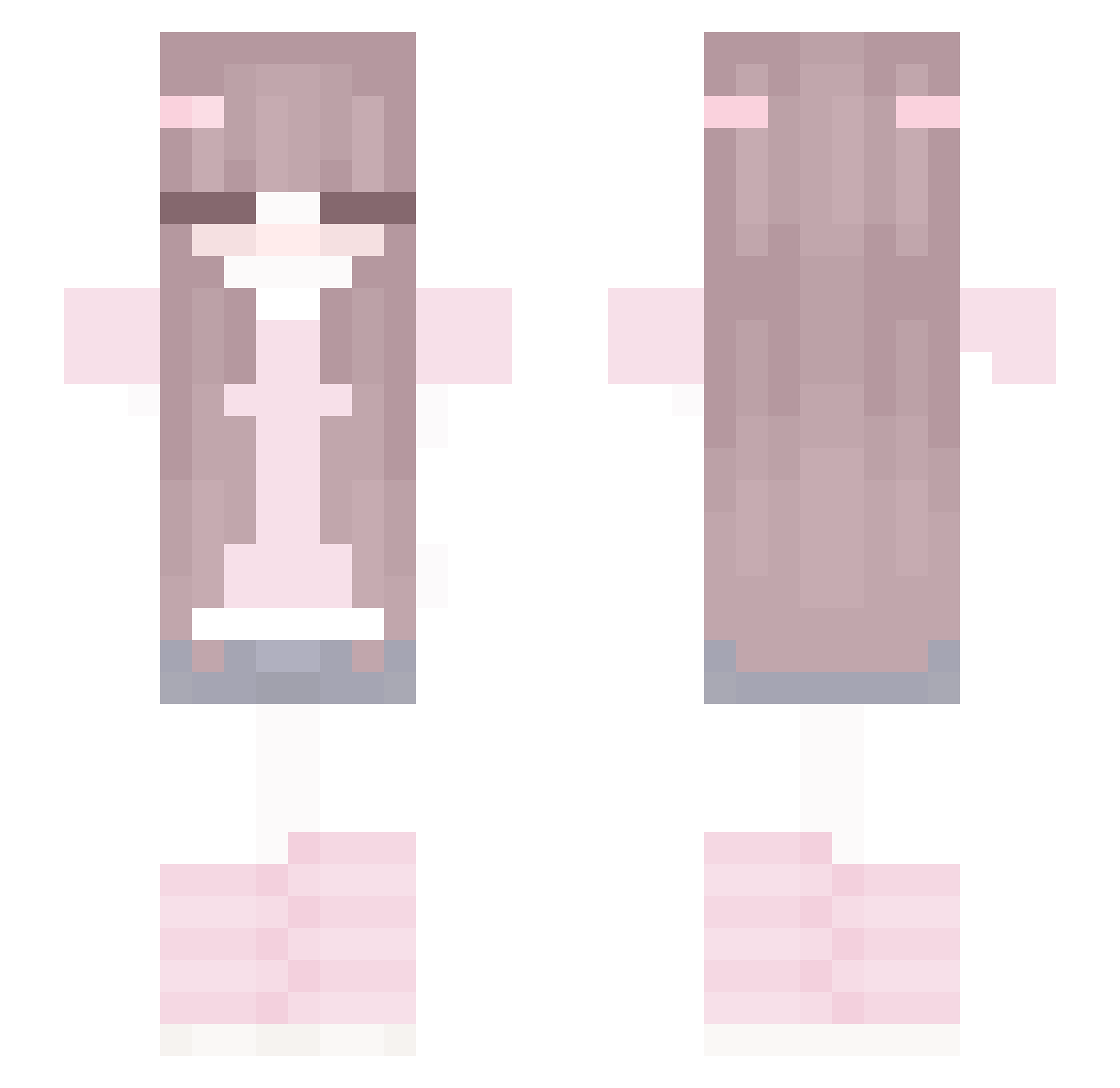 WeenieDaPanini Minecraft skin, front and back view