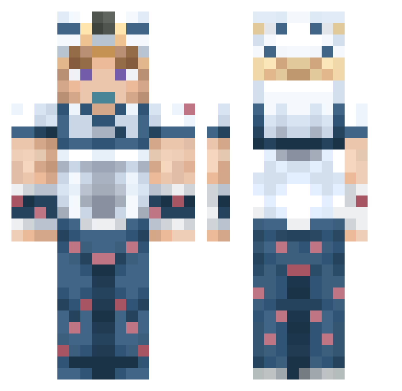 Matias_ui Minecraft skin, front and back view