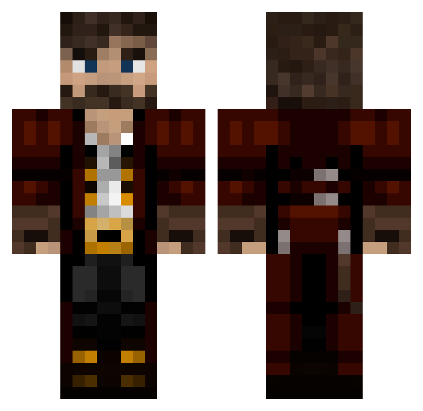 YoloJoloYolo Minecraft skin, front and back view