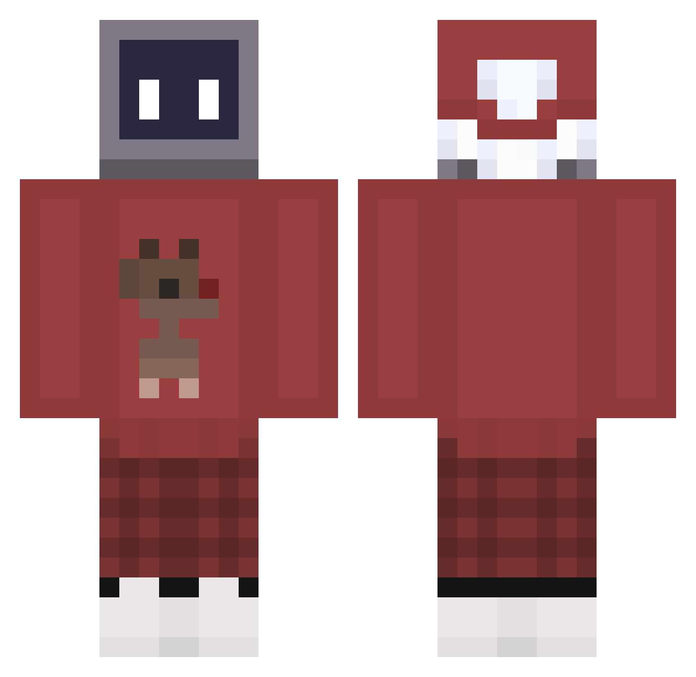 MrNiinjaGuy Minecraft skin, front and back view