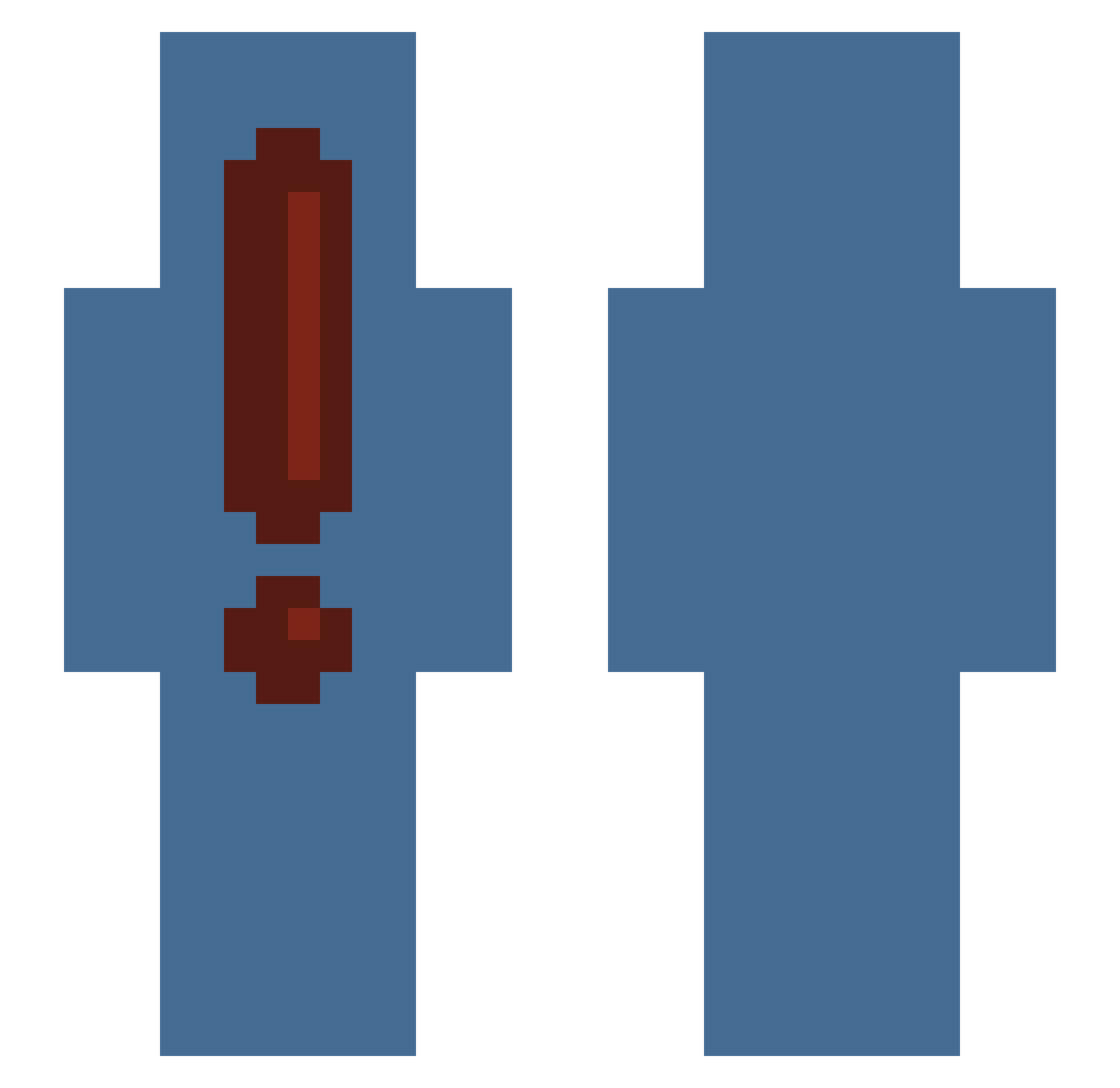 Rxnix Minecraft skin, front and back view