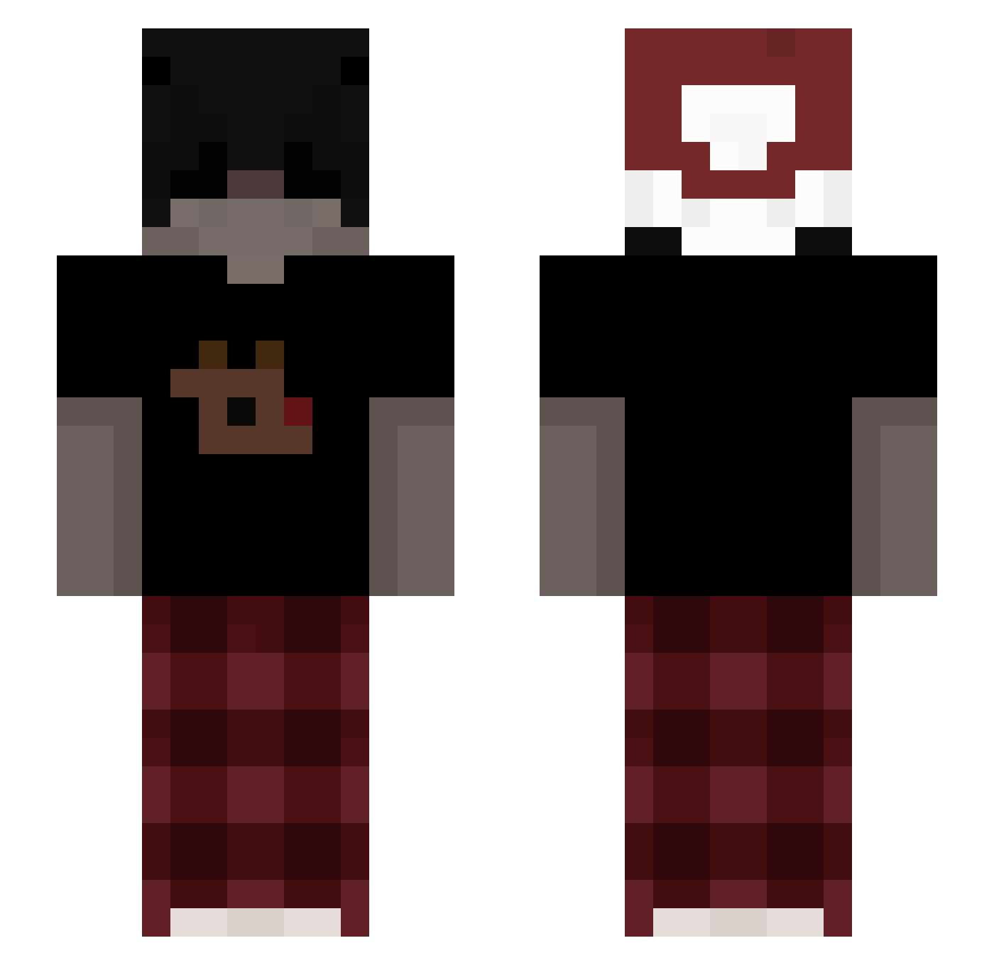 ZugajkaWojtus Minecraft skin, front and back view