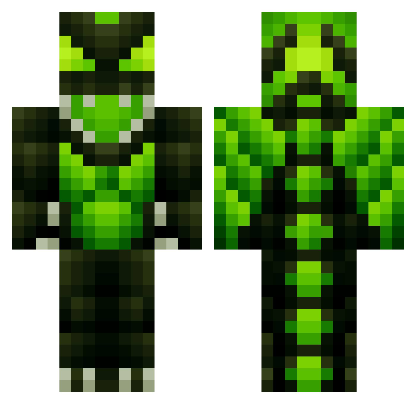 G4SPARD Minecraft skin, front and back view