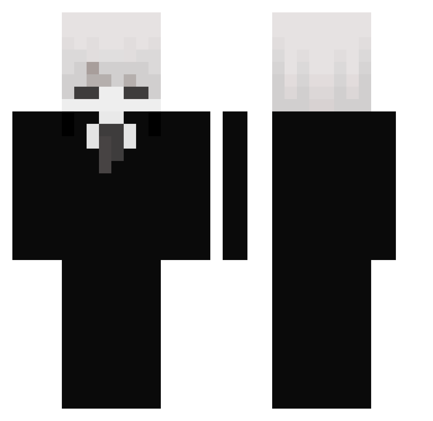 PoNGdaNge Minecraft skin, front and back view