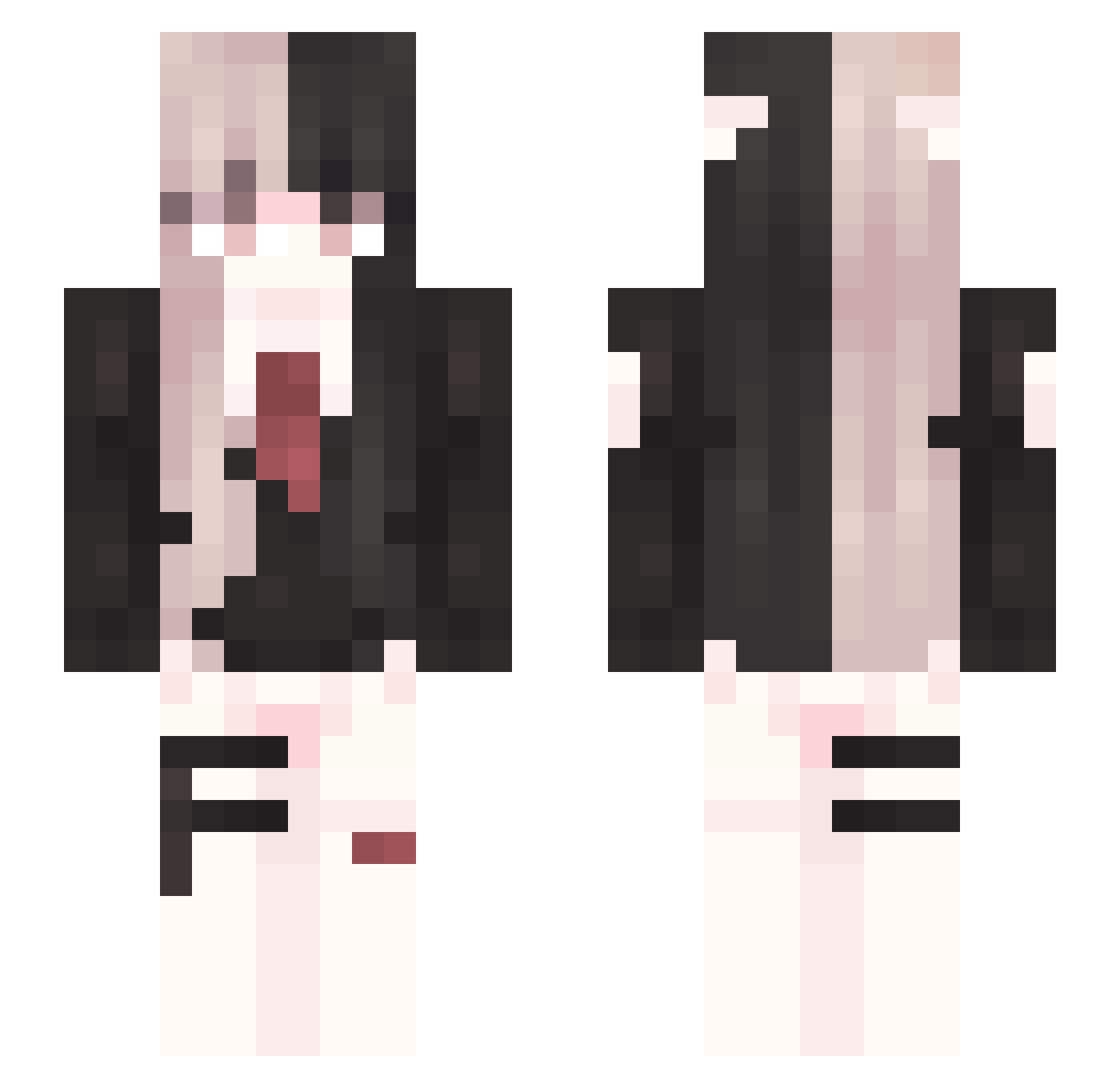 mengmeng_xwx Minecraft skin, front and back view