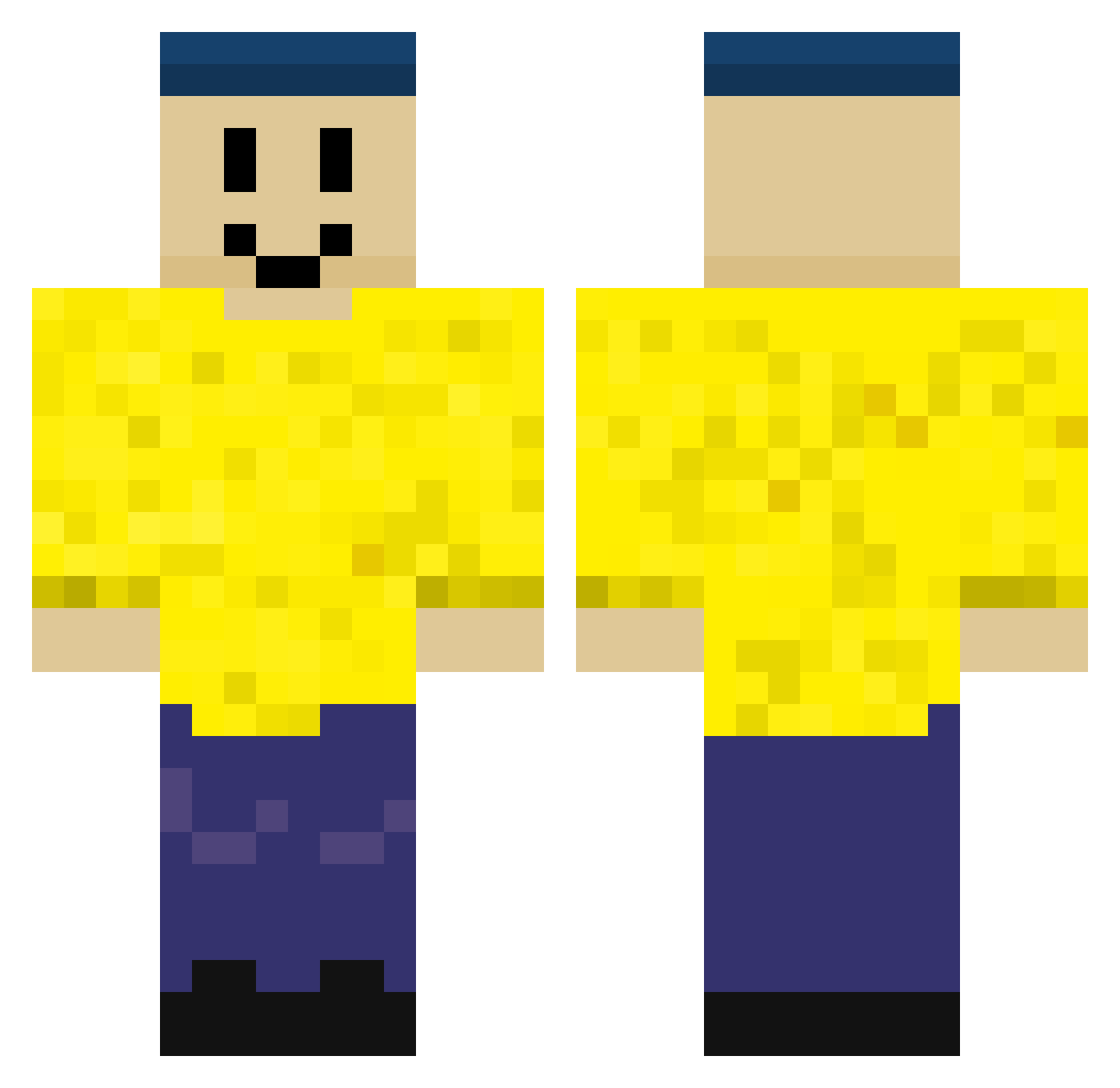 RONK__ Minecraft skin, front and back view
