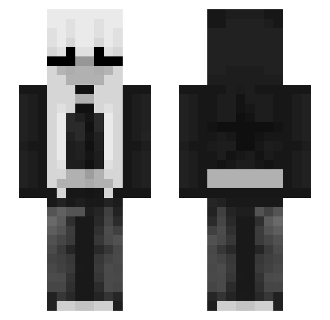 WeroniczQa Minecraft skin, front and back view