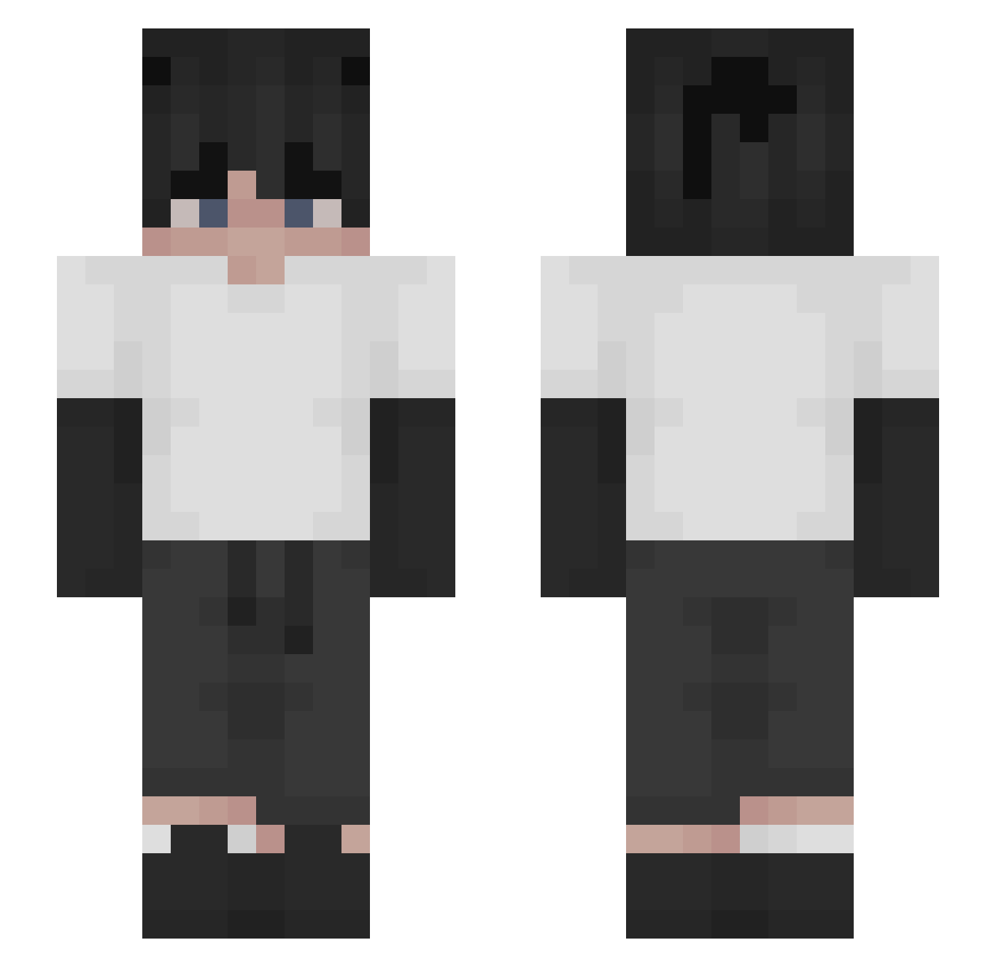 shinner_ Minecraft skin, front and back view
