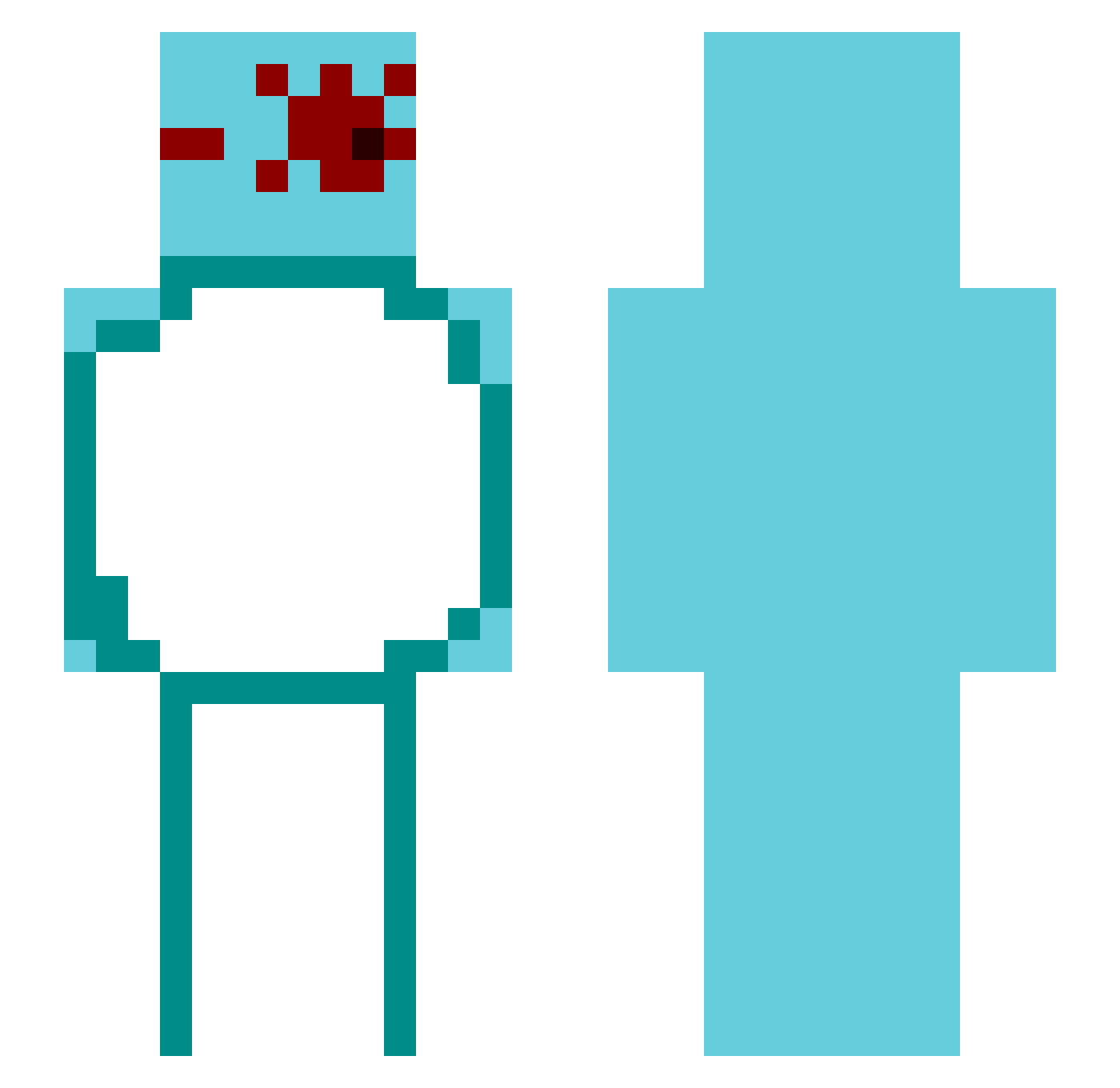 ognjenq Minecraft skin, front and back view