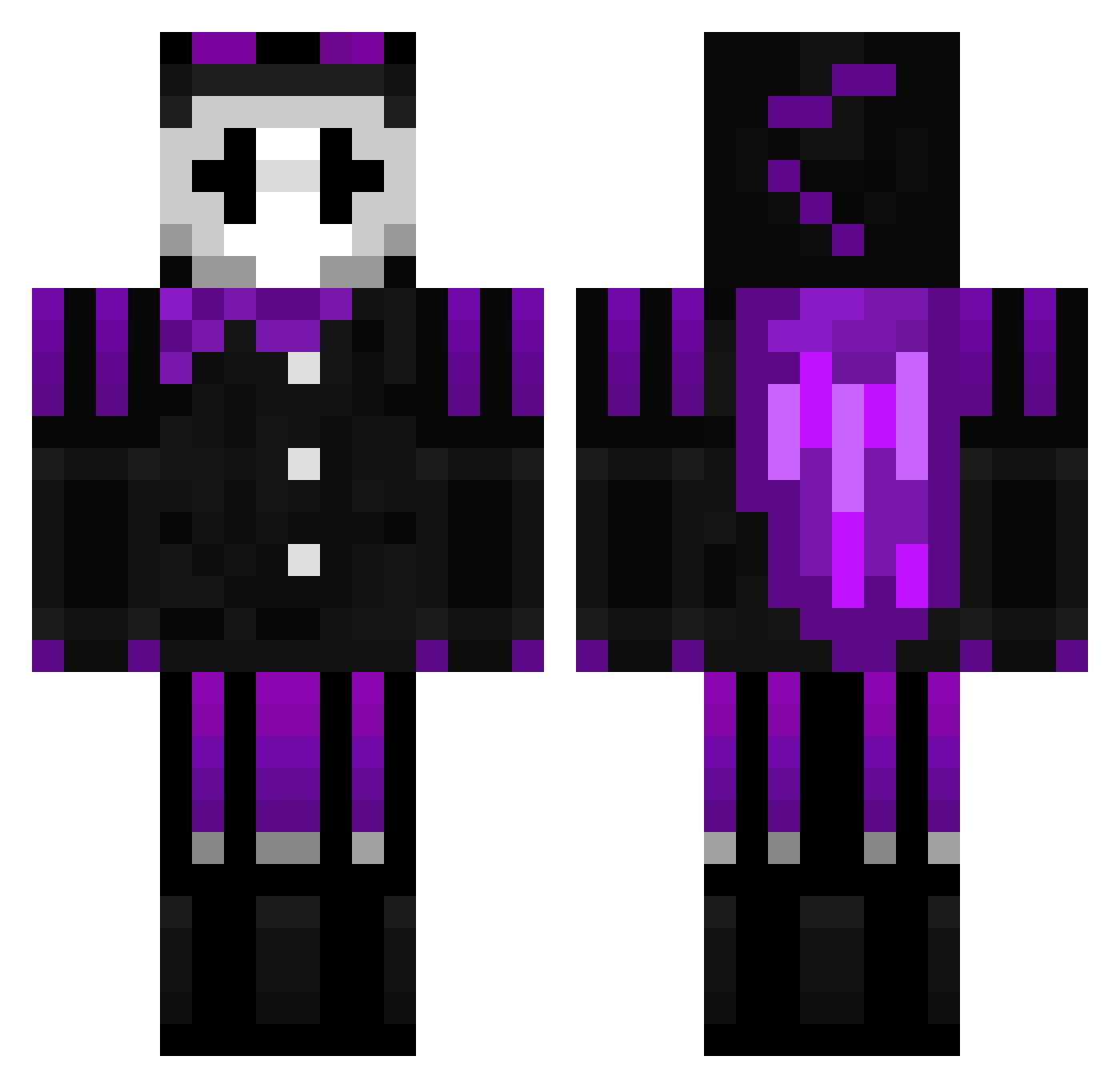 poopystinki Minecraft skin, front and back view