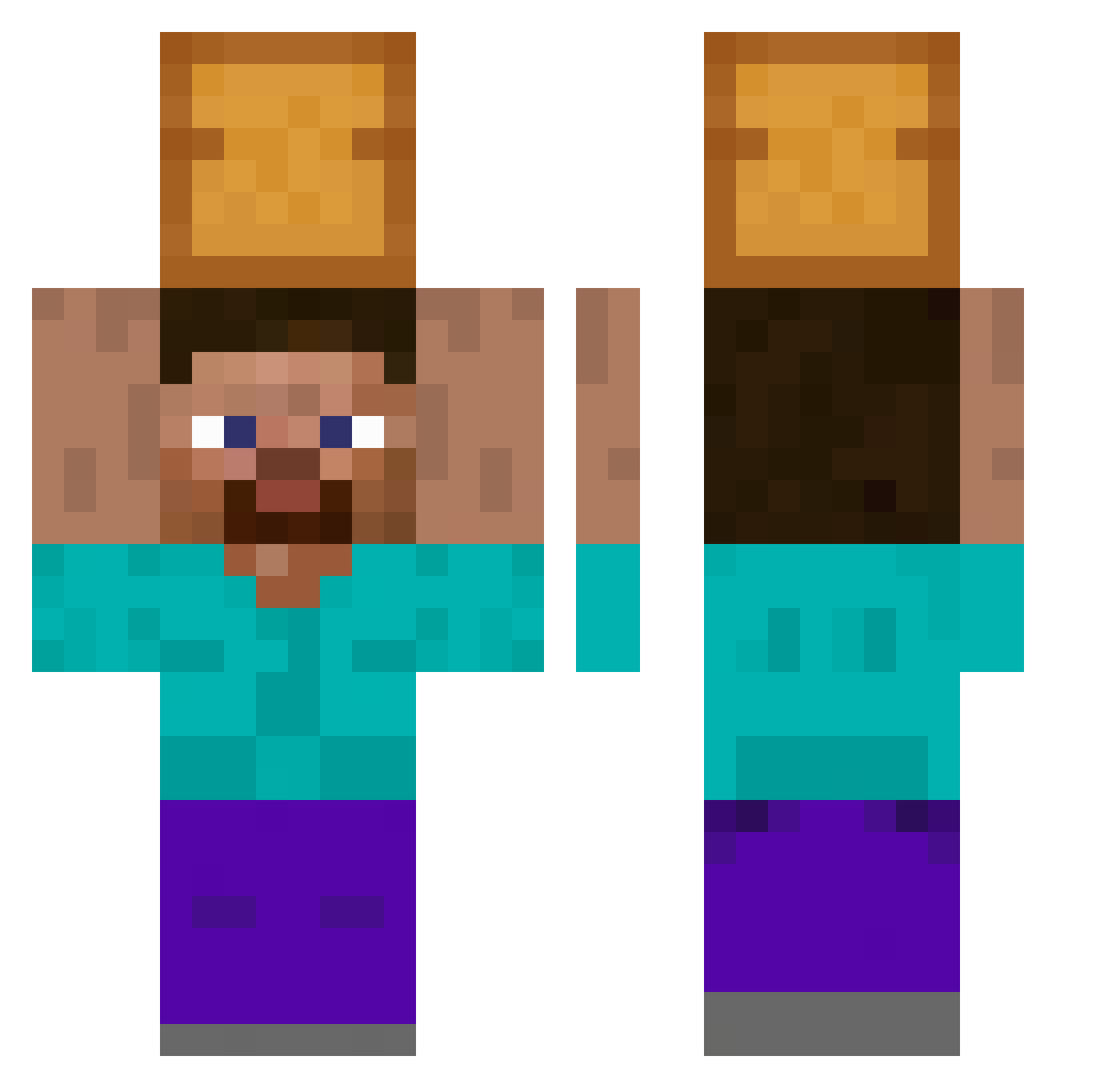 rkteorud12 Minecraft skin, front and back view