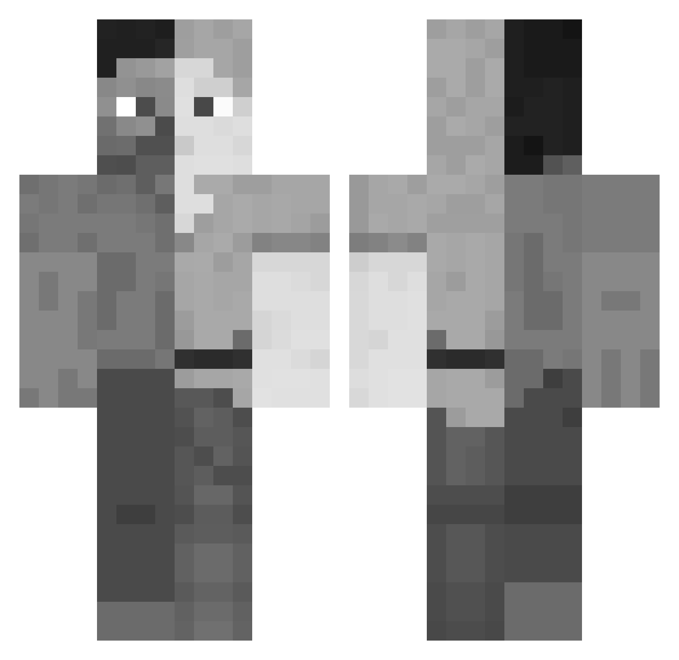aspect1145 Minecraft skin, front and back view