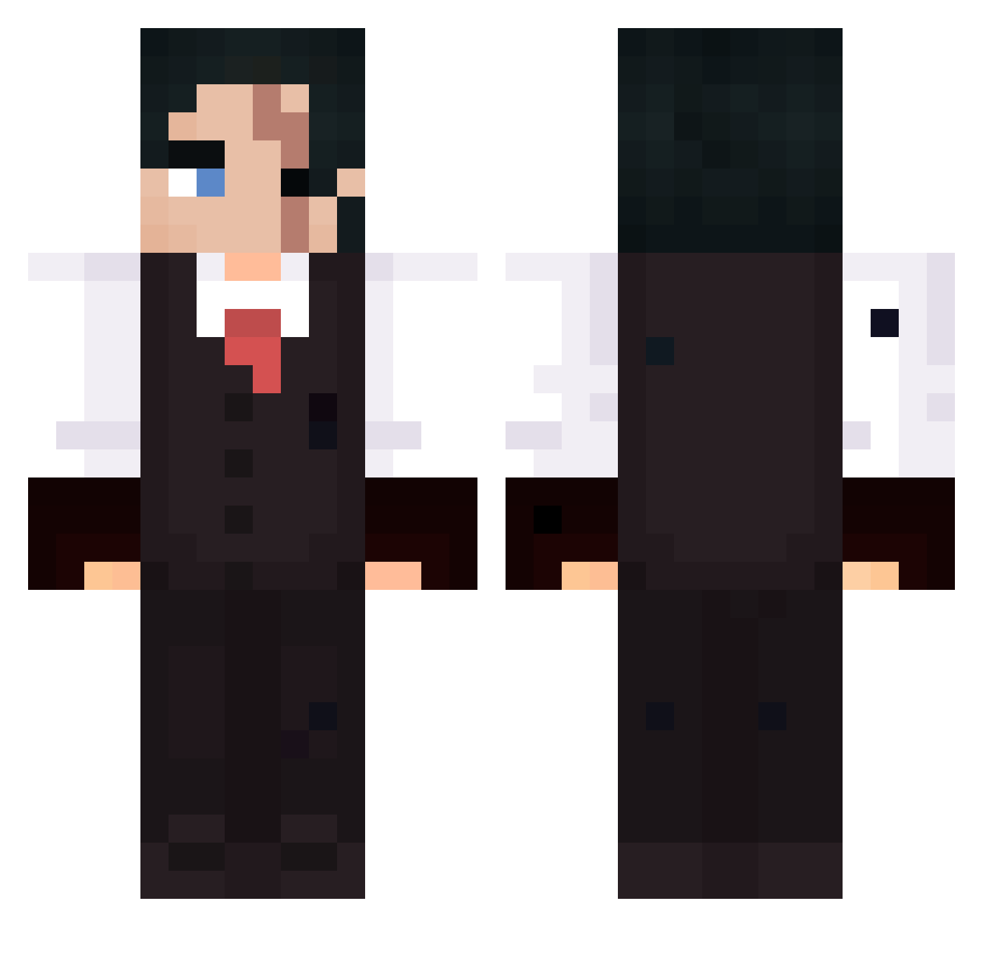Viking_639 Minecraft skin, front and back view