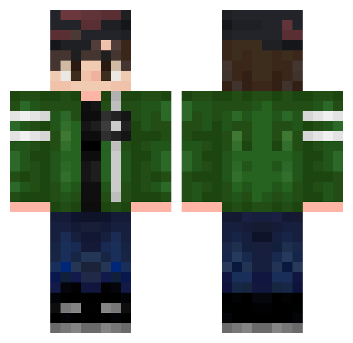 cai811 Minecraft skin, front and back view