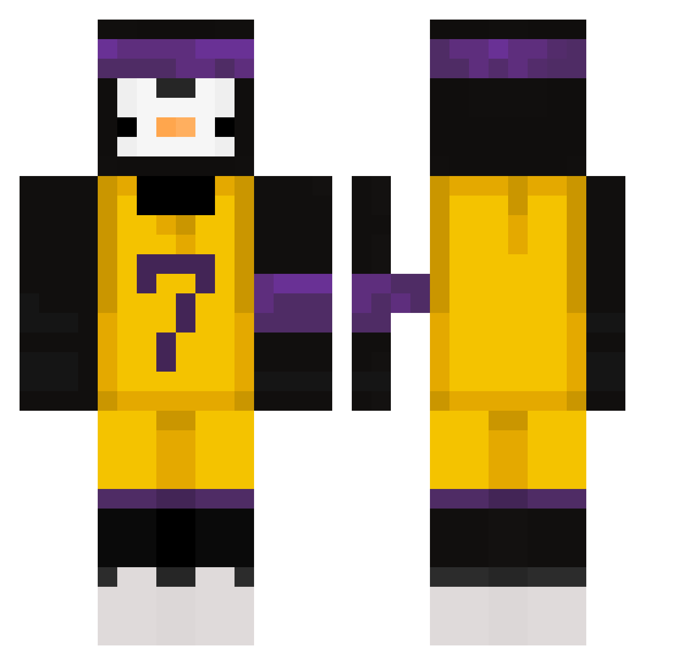 Peresz_ Minecraft skin, front and back view
