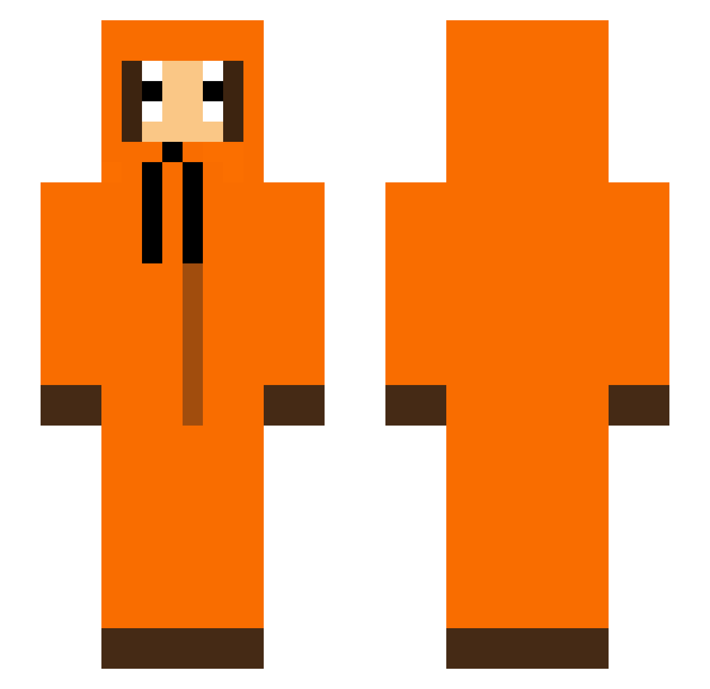 Captain_S0L0 Minecraft skin, front and back view