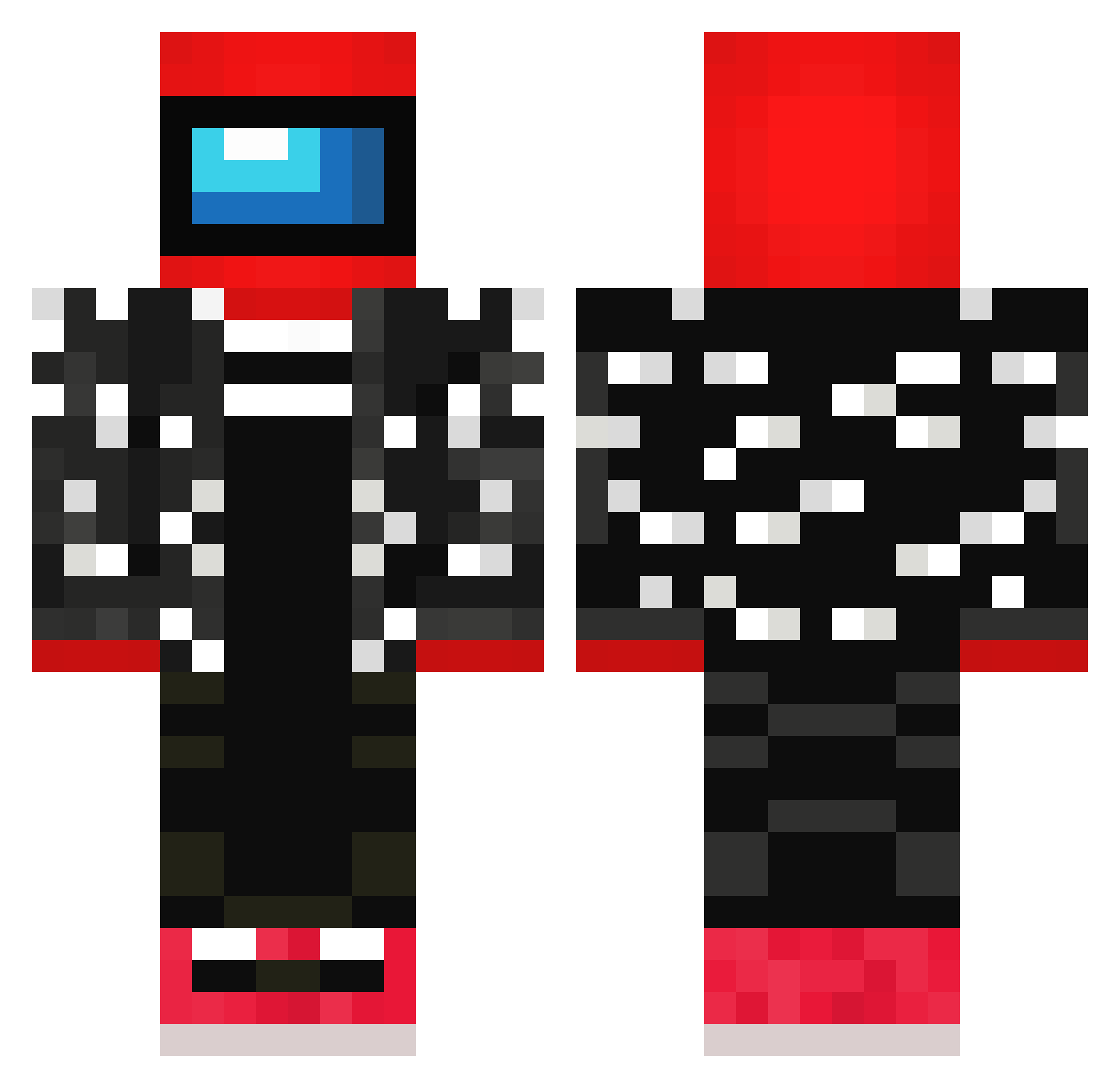 Mr_Legume Minecraft skin, front and back view