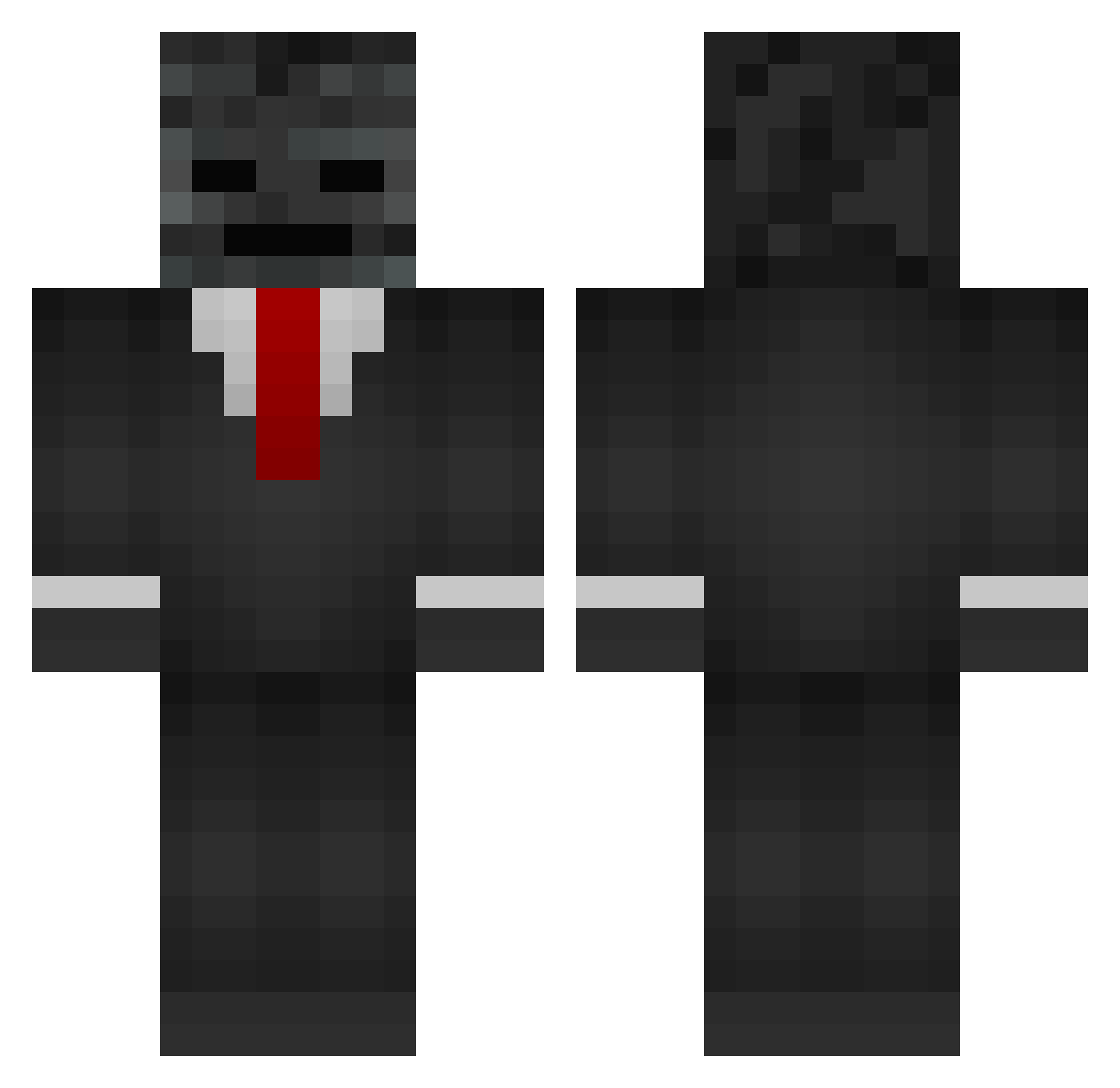 LEONWAWA Minecraft skin, front and back view