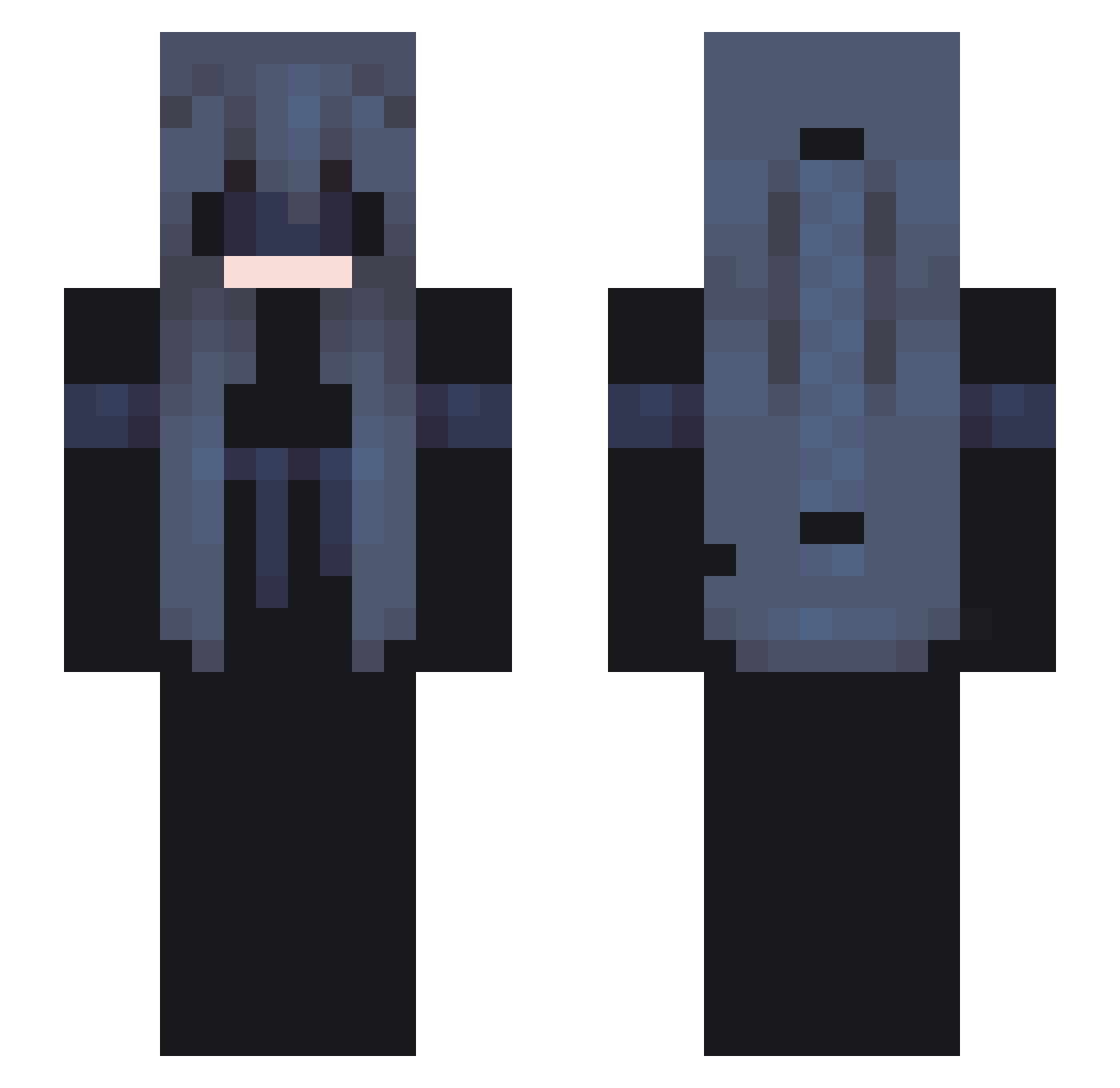 3chh7 Minecraft skin, front and back view