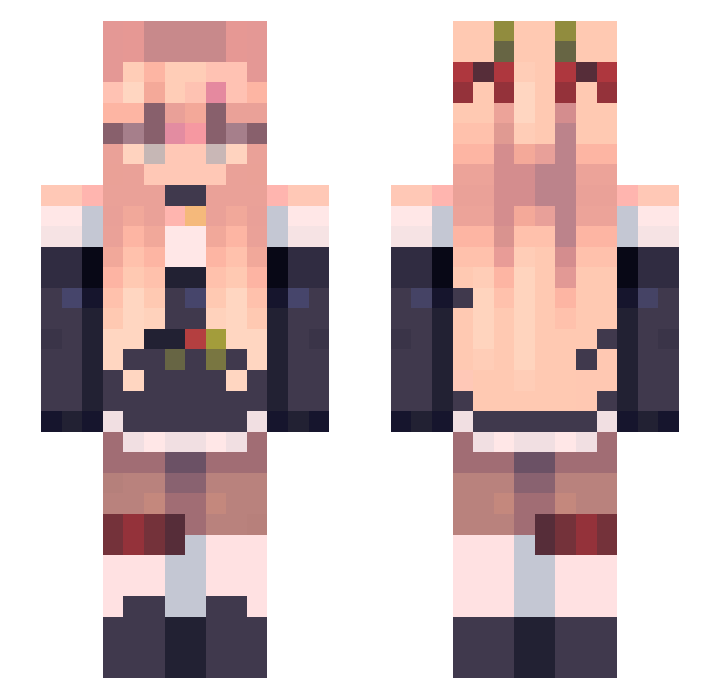 Songohan3303 Minecraft skin, front and back view