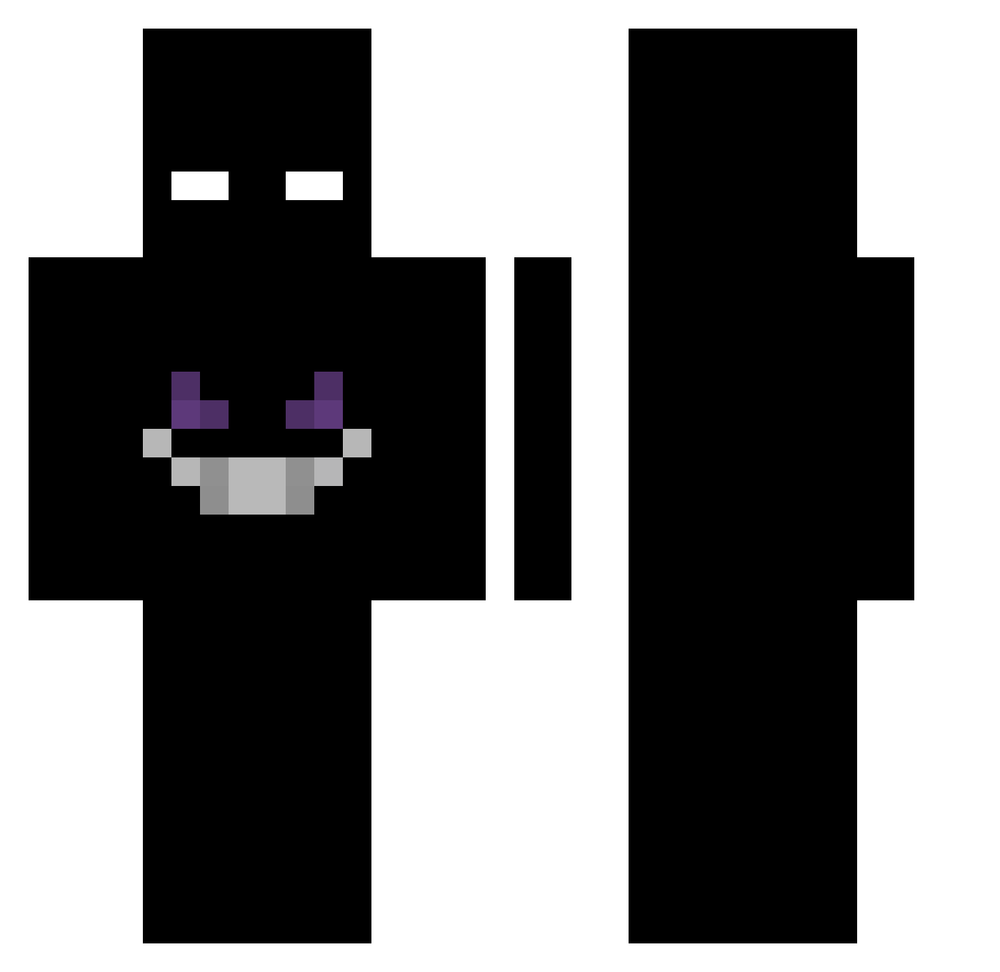 pkzera1337 Minecraft skin, front and back view