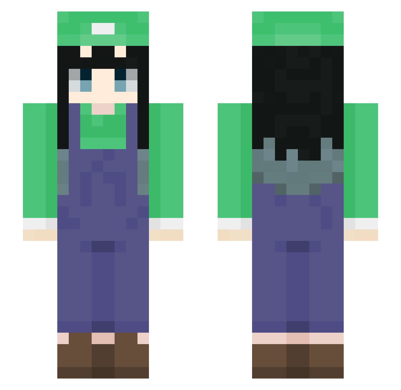 __Lyuuuu__ Minecraft skin, front and back view