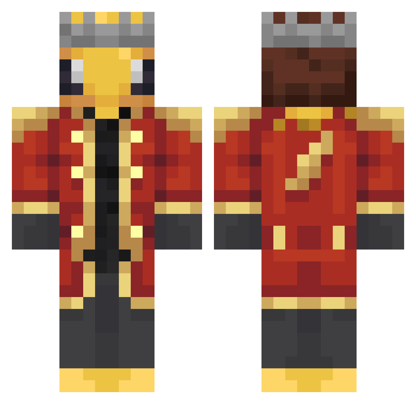 dus2346 Minecraft skin, front and back view