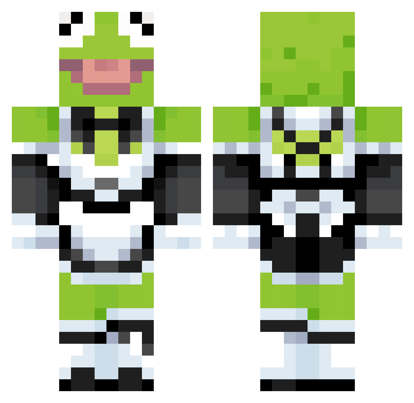 ramengotshot Minecraft skin, front and back view