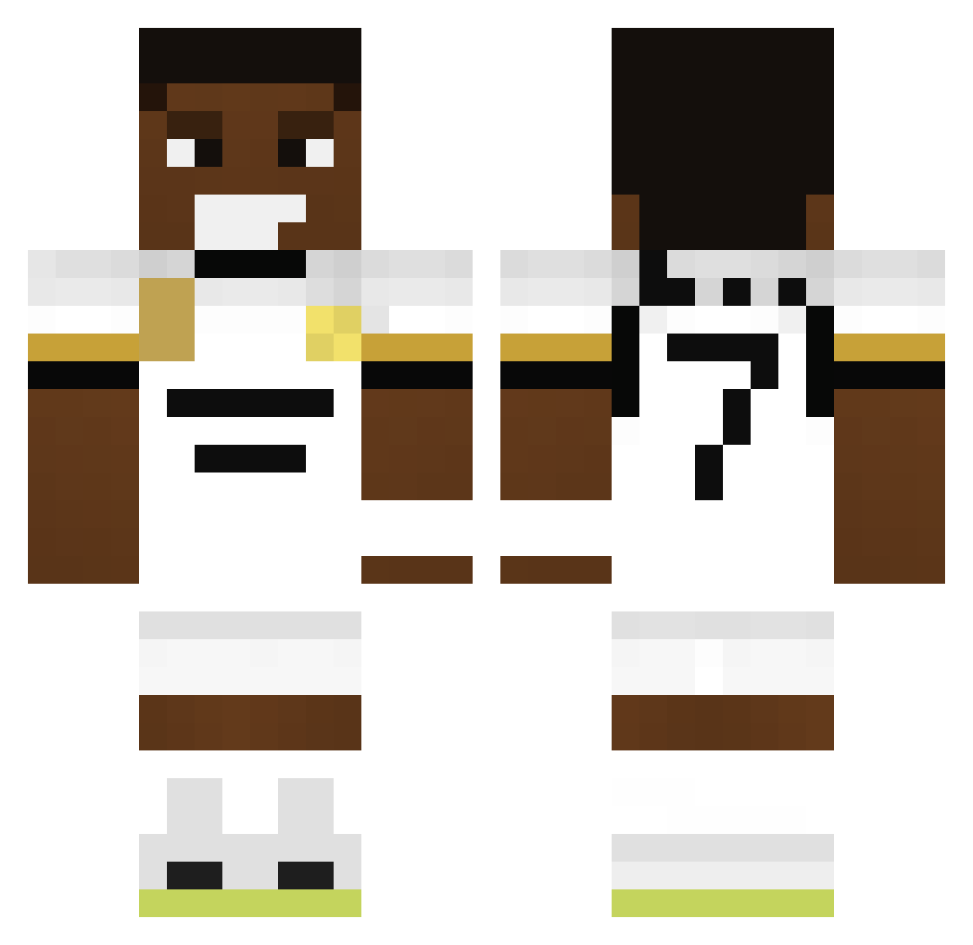 speedxyaep Minecraft skin, front and back view