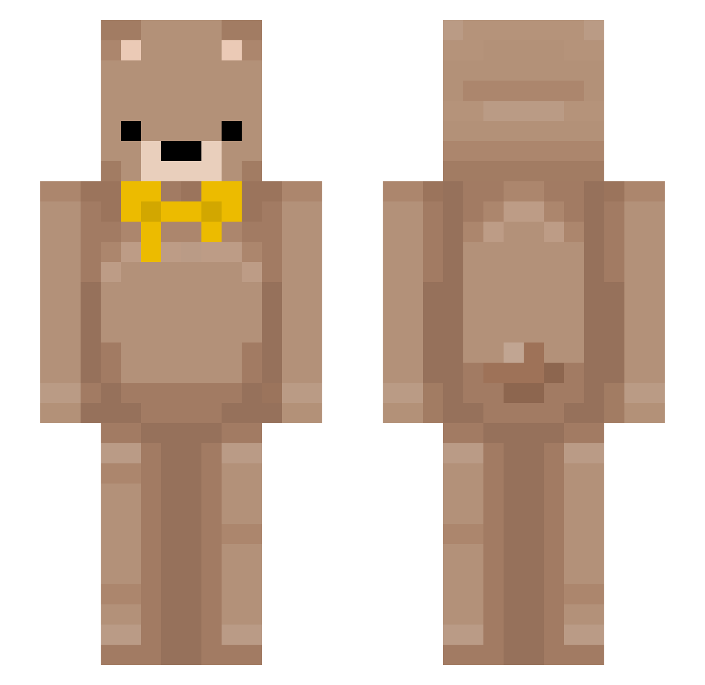 danien00 Minecraft skin, front and back view