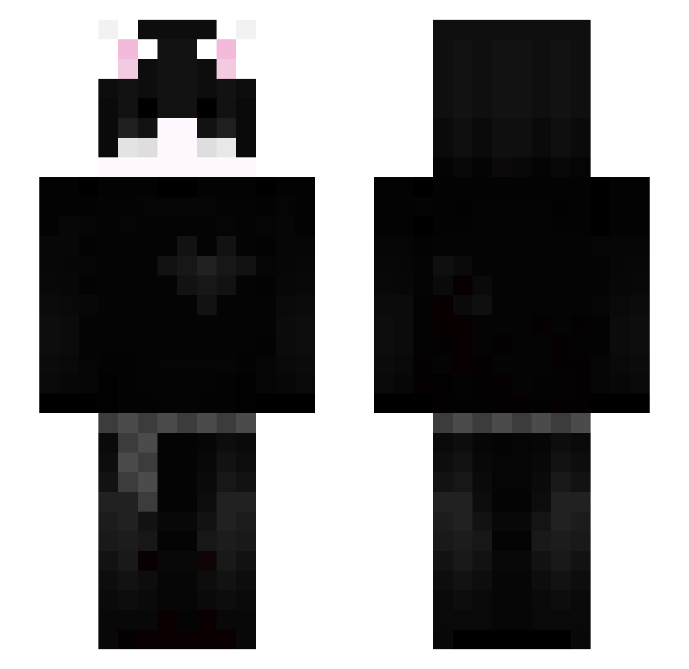 yuri678 Minecraft skin, front and back view