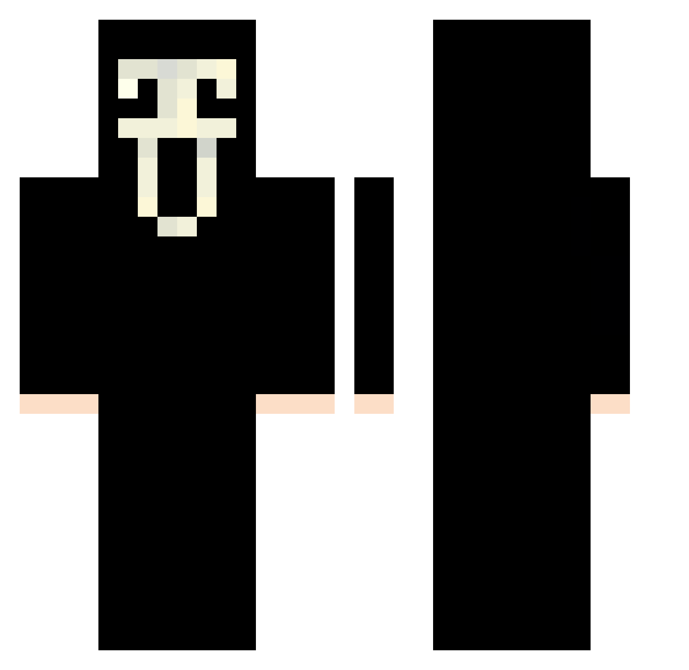 569gaspivershlca Minecraft skin, front and back view