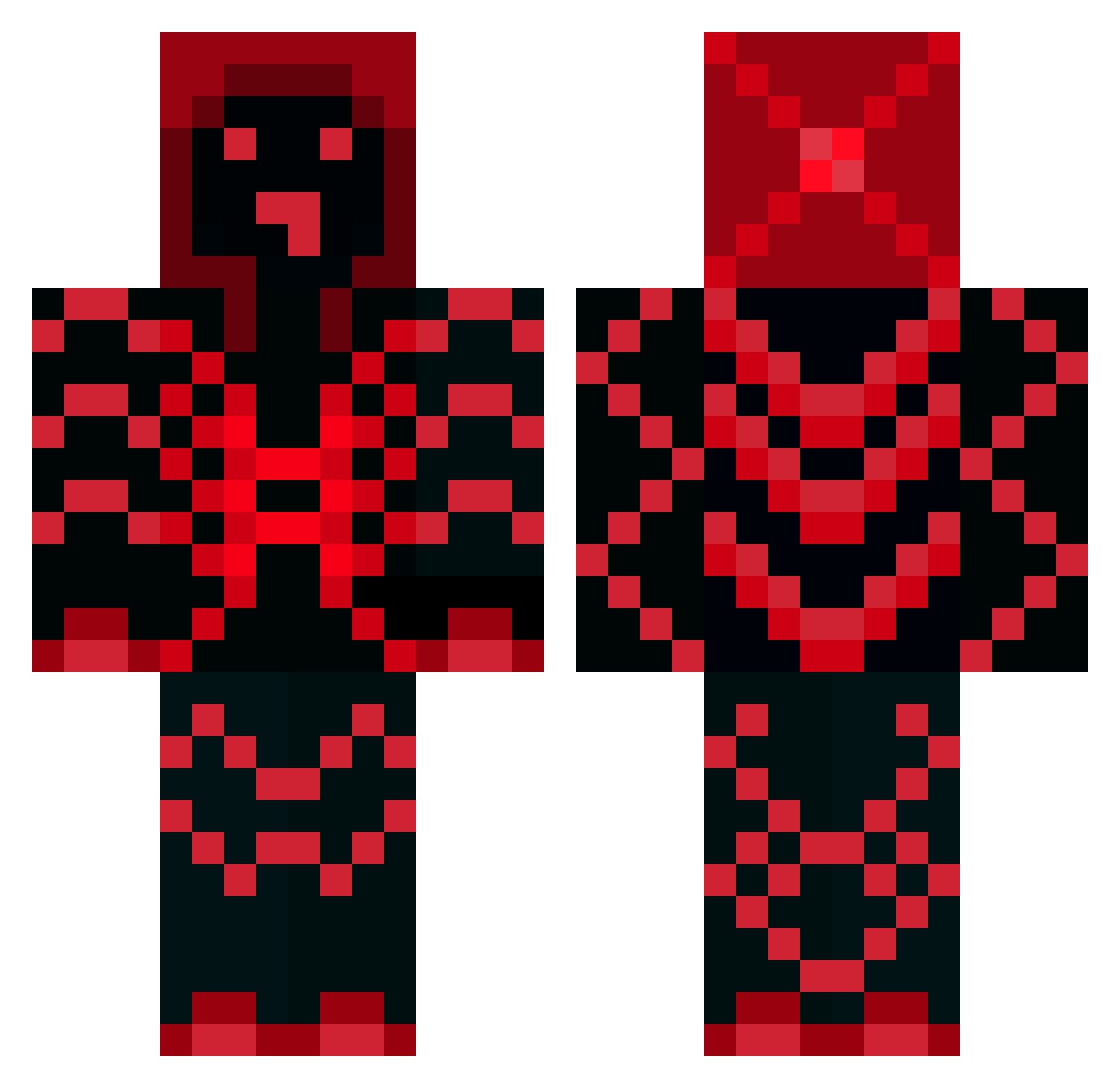 ZotLilia Minecraft skin, front and back view