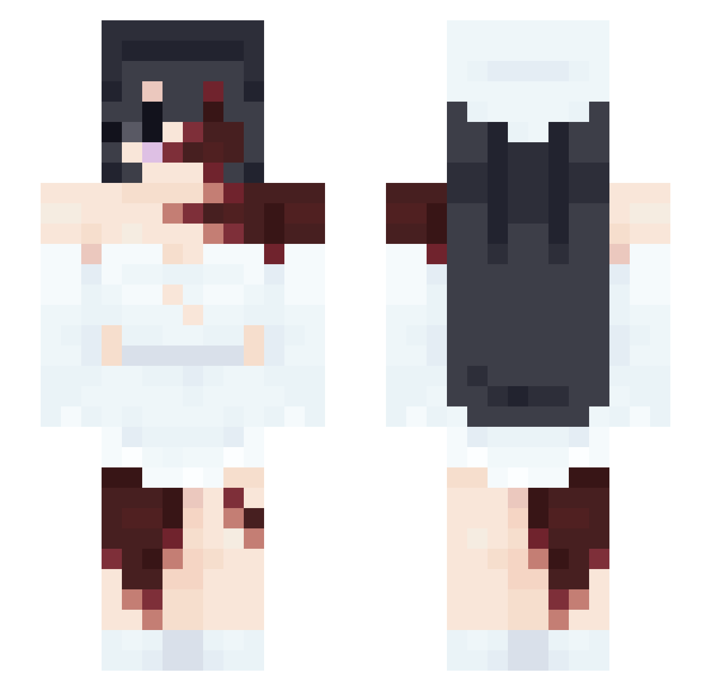 firouzja Minecraft skin, front and back view