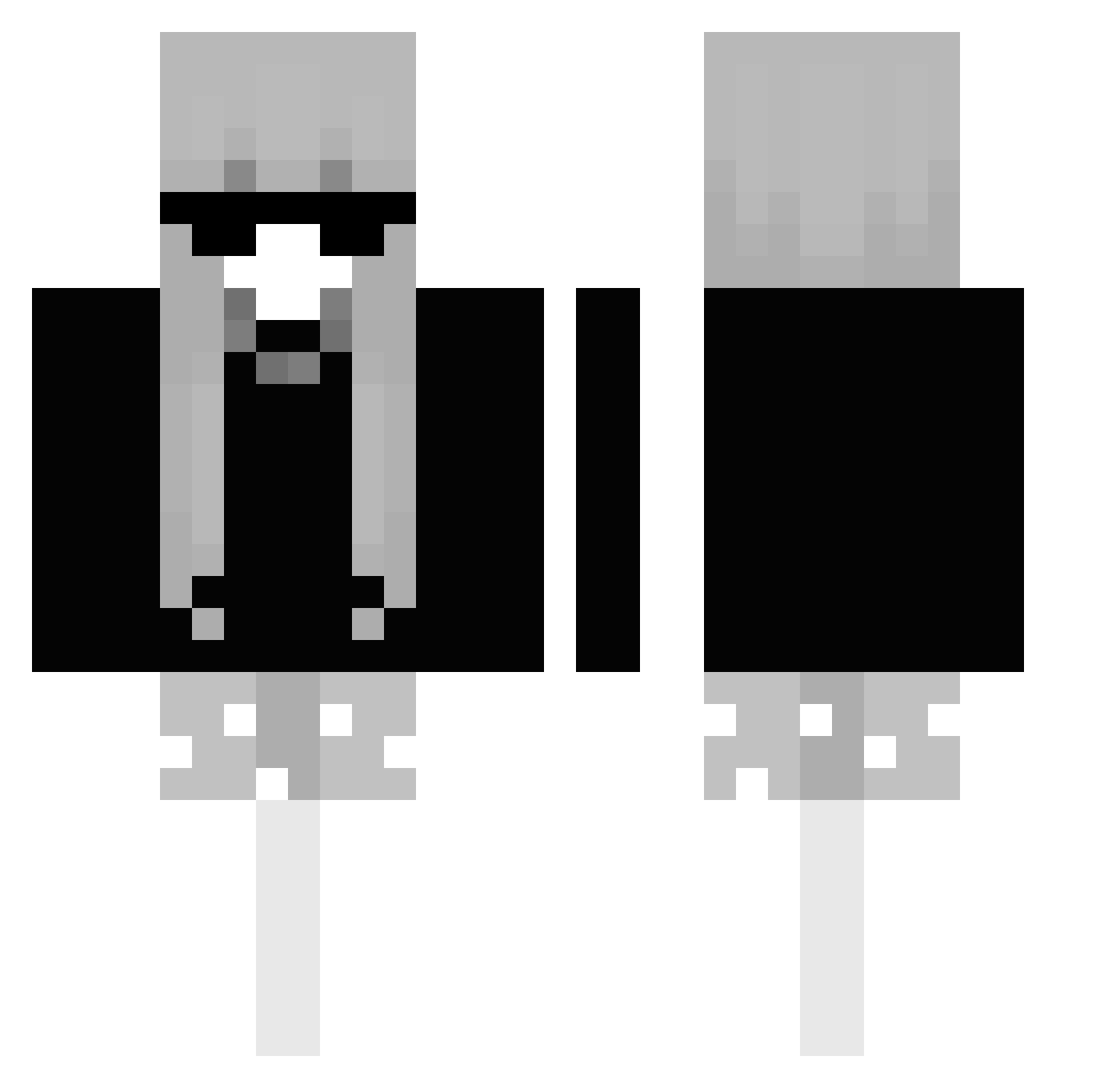 sweazOMPN Minecraft skin, front and back view