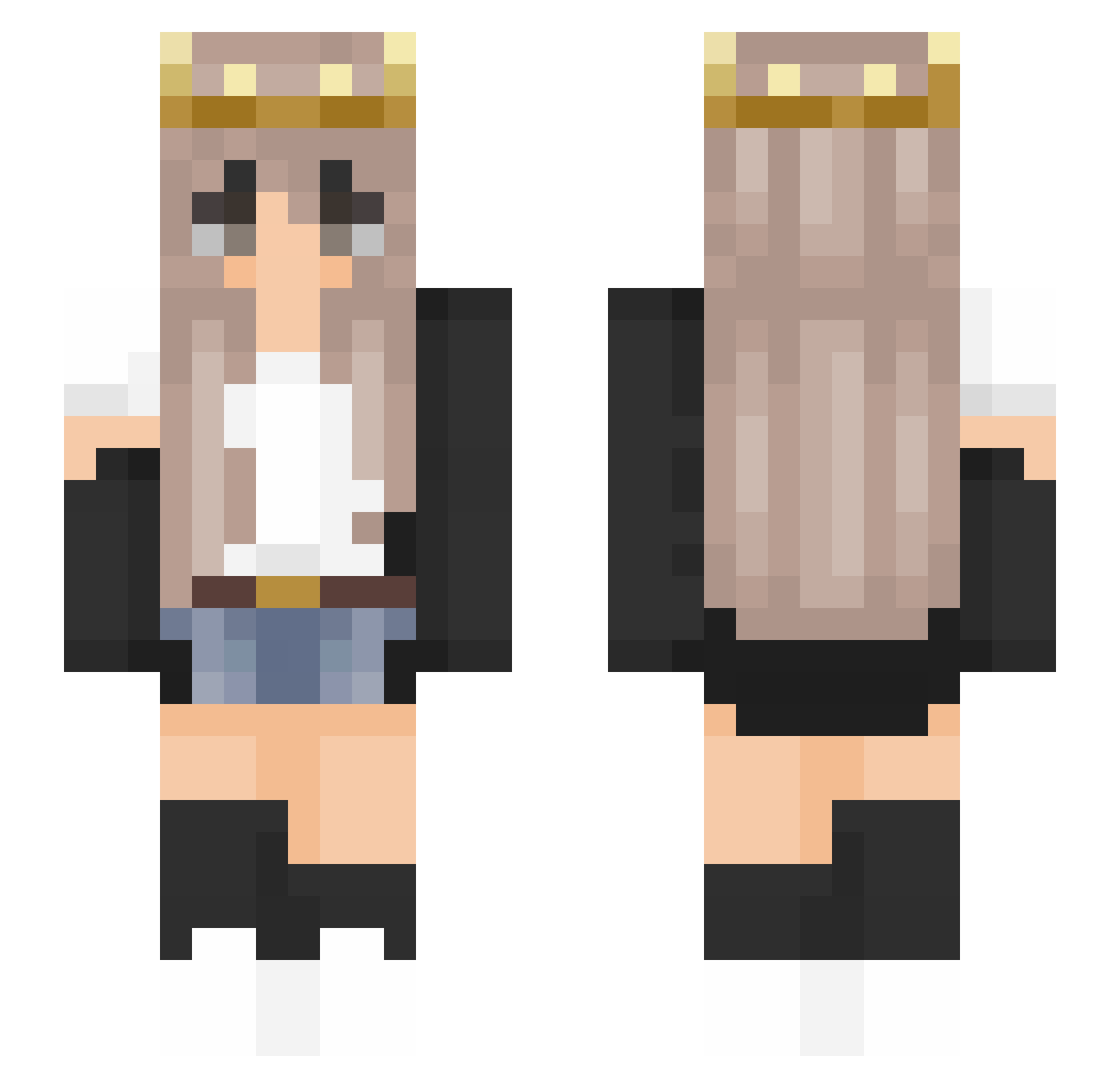 rosey_mayy Minecraft skin, front and back view