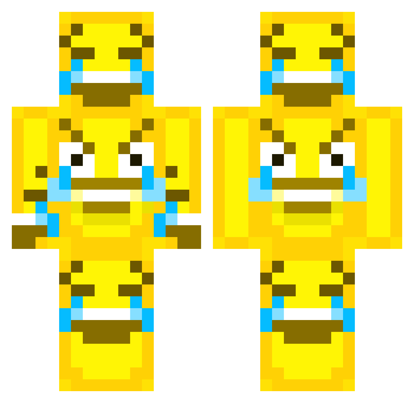 smoketoker360 Minecraft skin, front and back view