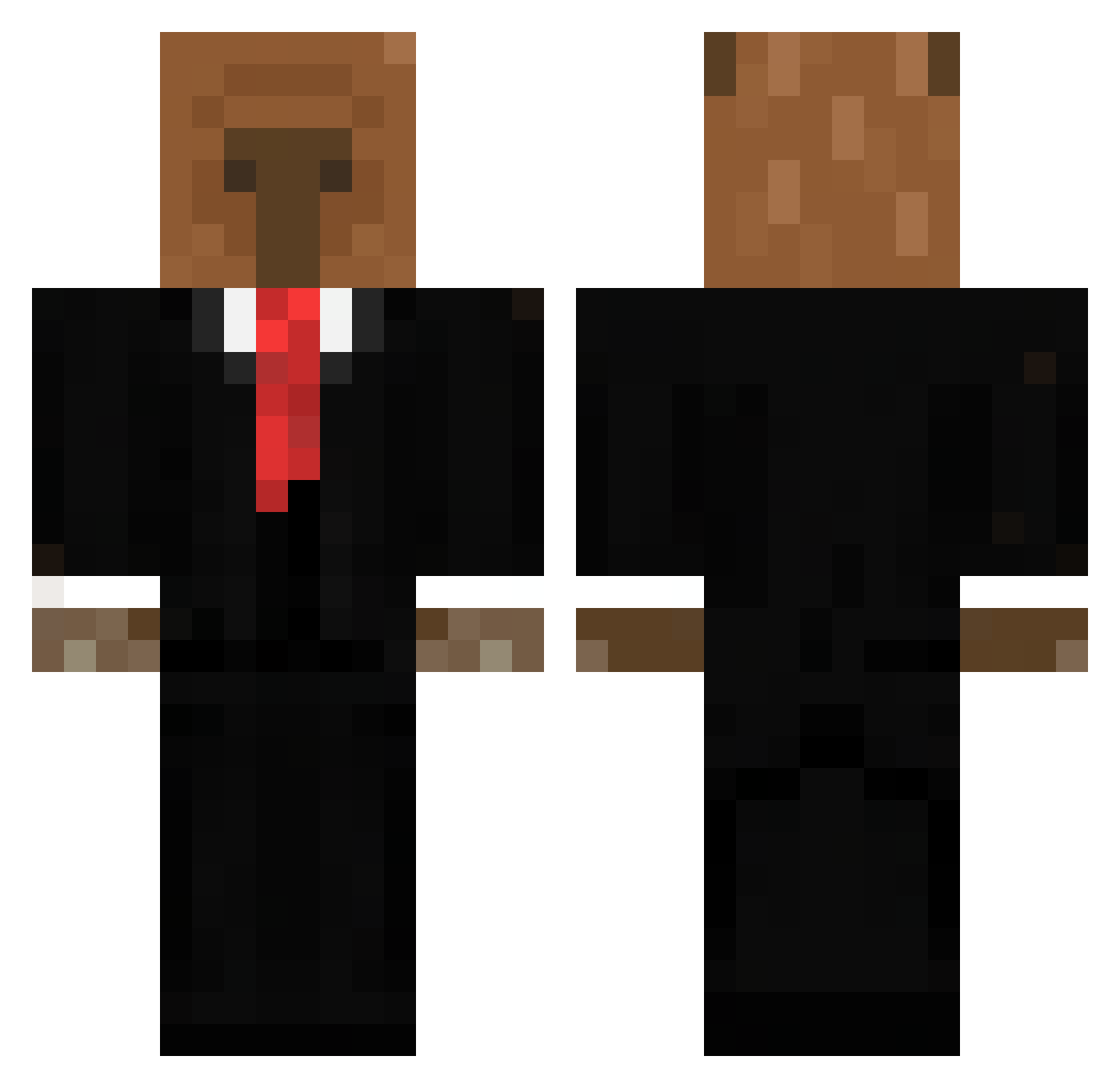 __Alcachofa__ Minecraft skin, front and back view