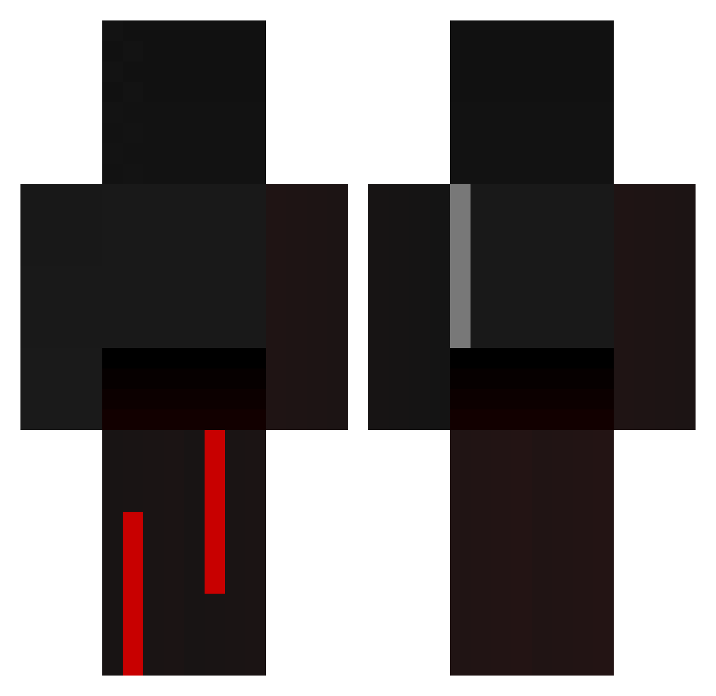 Santi_UY Minecraft skin, front and back view